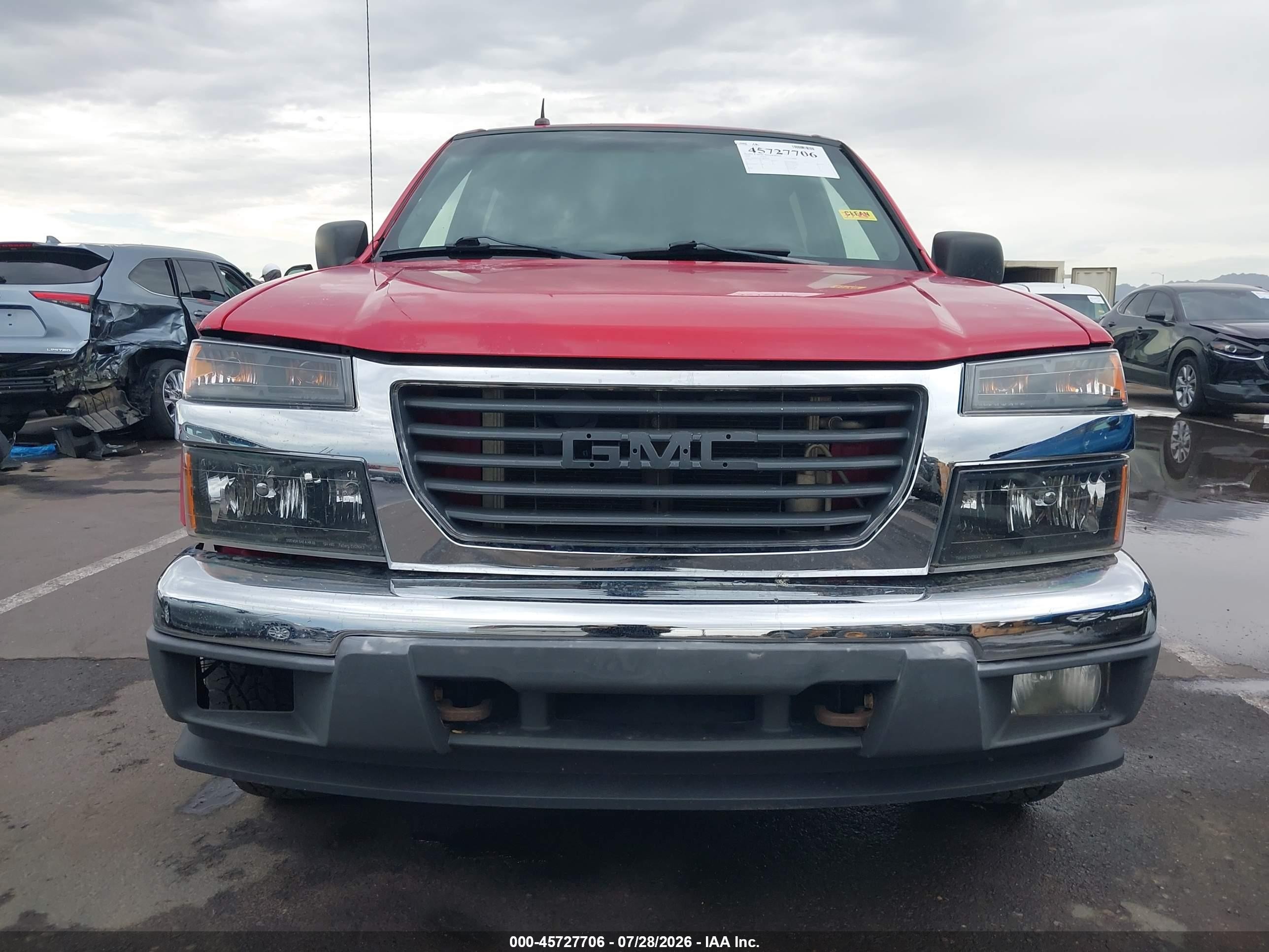 2005 Gmc Canyon Sle Red vin: 1GTDT136158230041