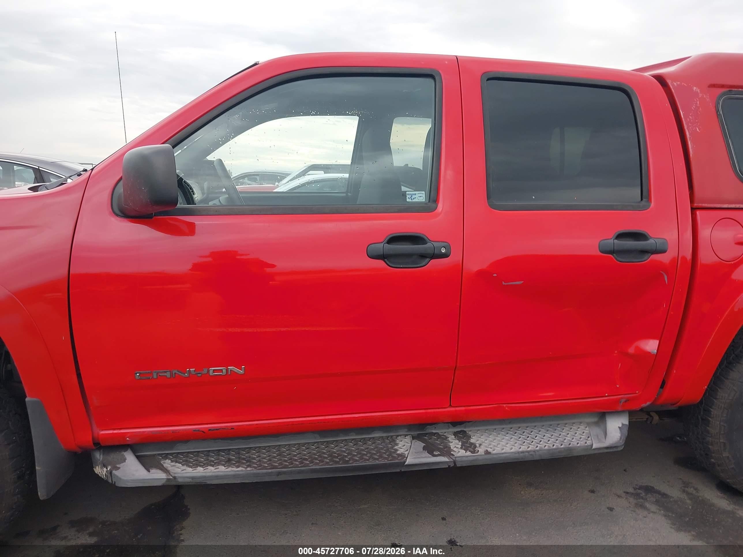 2005 Gmc Canyon Sle Red vin: 1GTDT136158230041