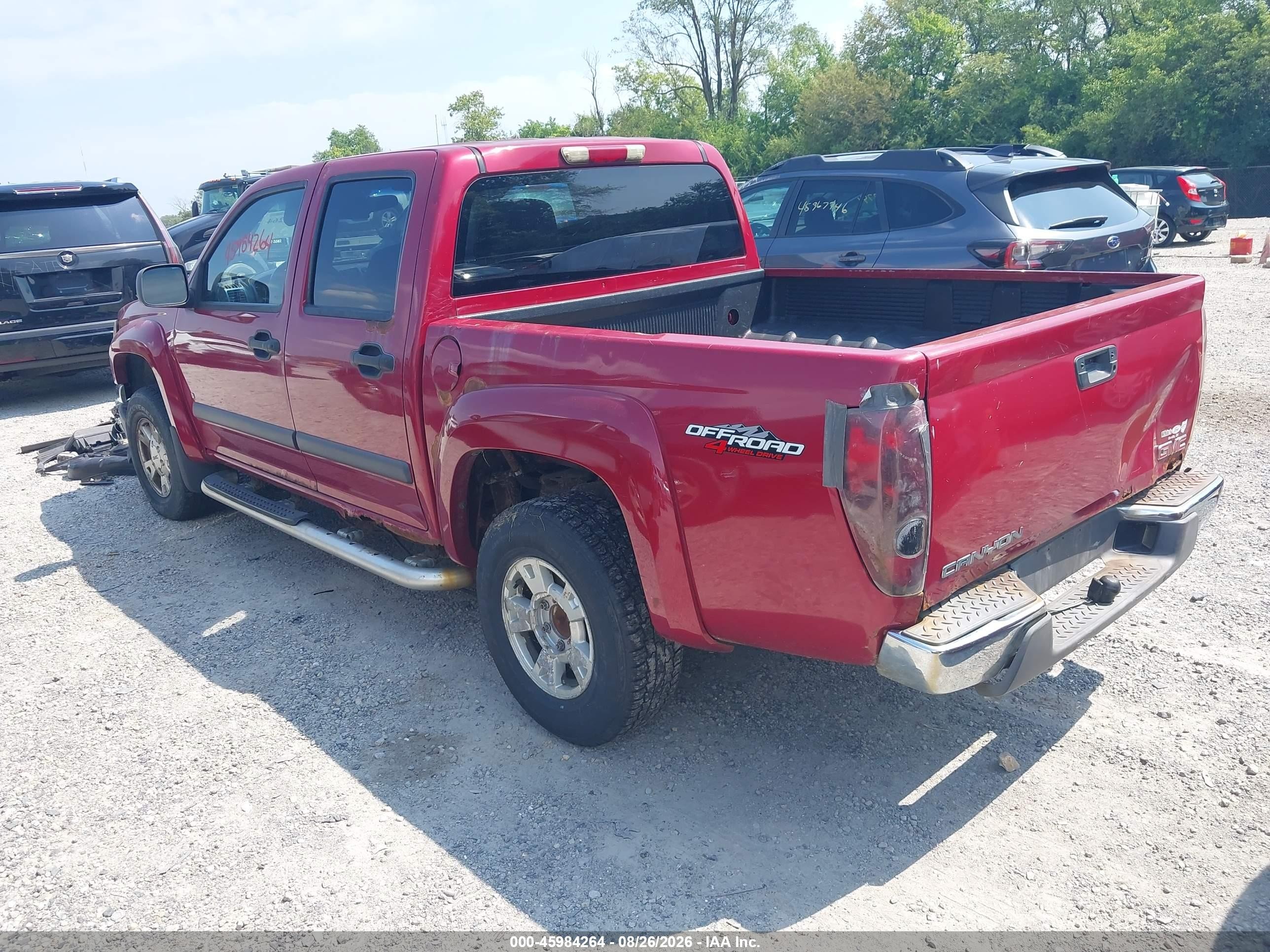 2006 Gmc Canyon Sle2 Red vin: 1GTDT136468176932