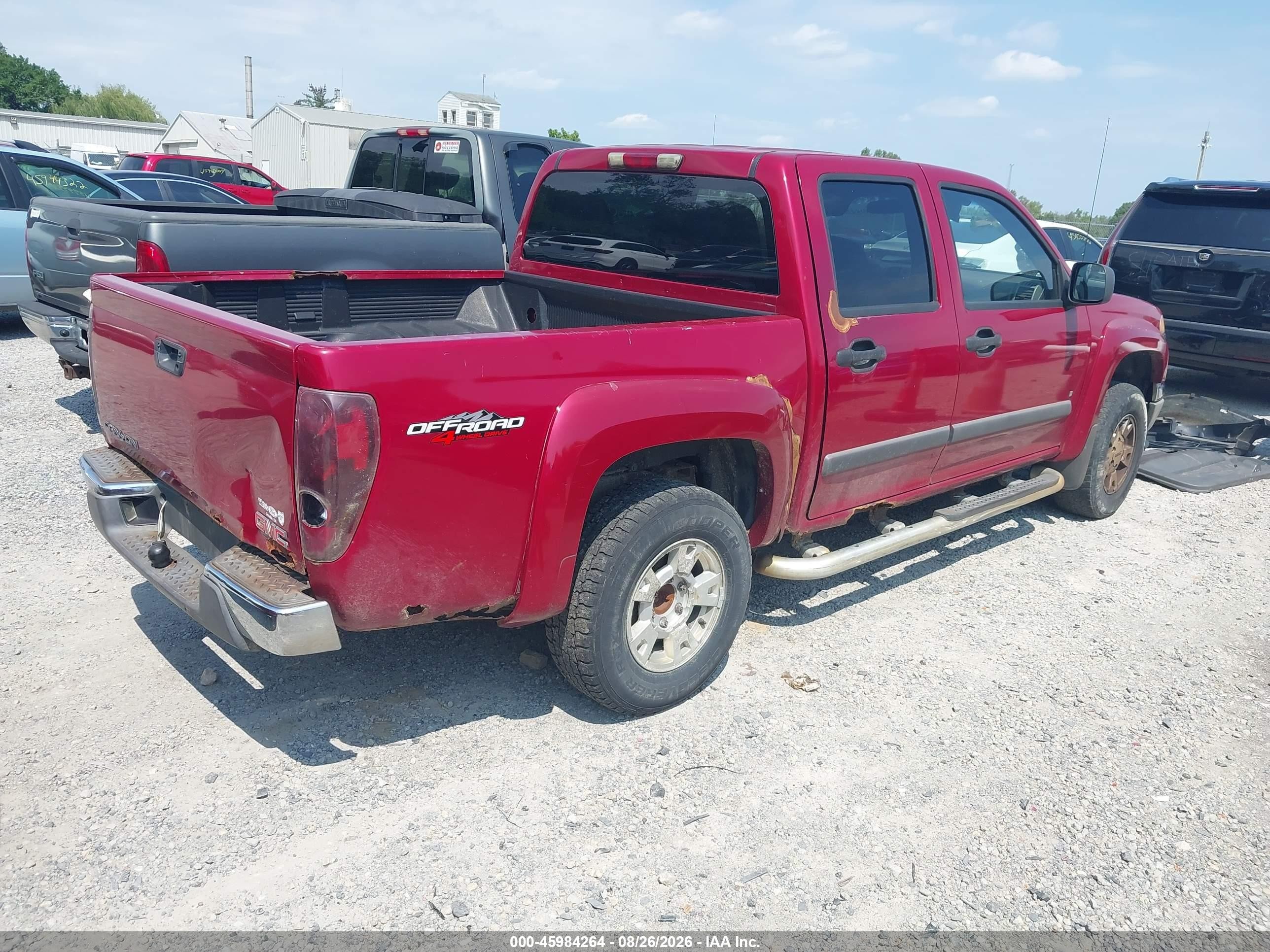 2006 Gmc Canyon Sle2 Red vin: 1GTDT136468176932