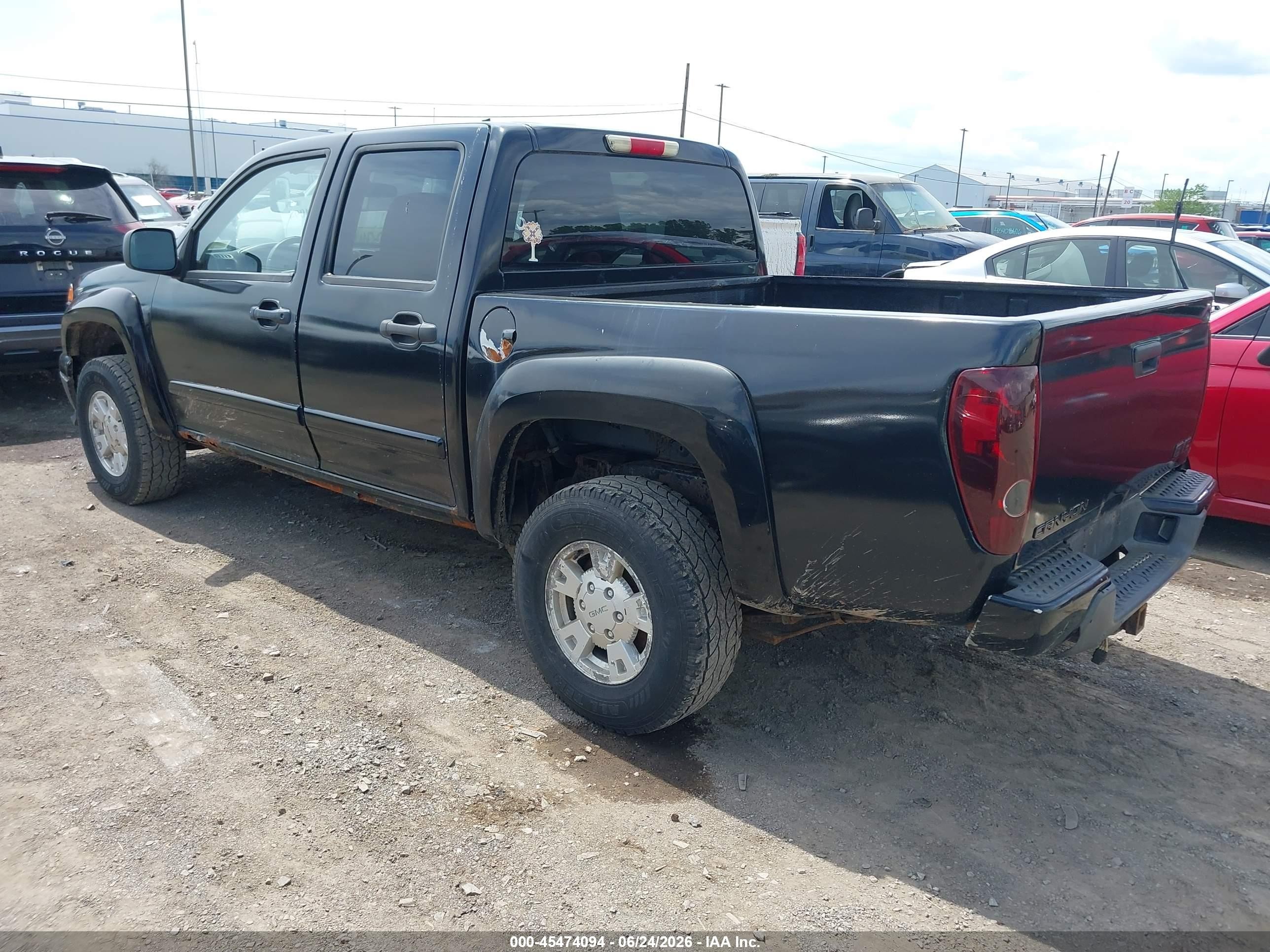 2006 Gmc Canyon Sle2 Black vin: 1GTDT136668287451