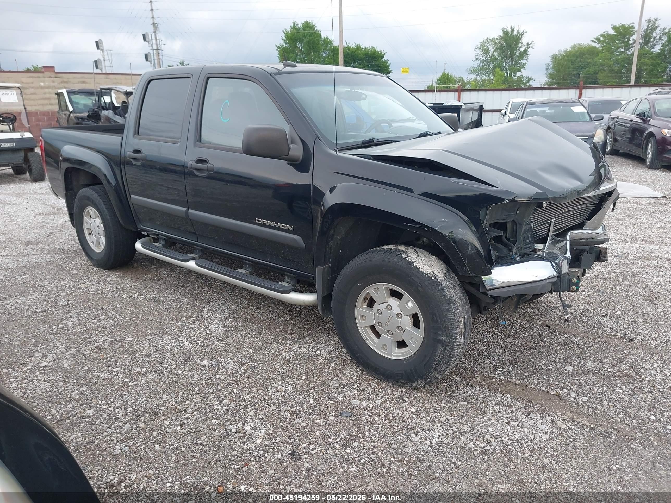 2005 Gmc Canyon Sle Black vin: 1GTDT136858251663
