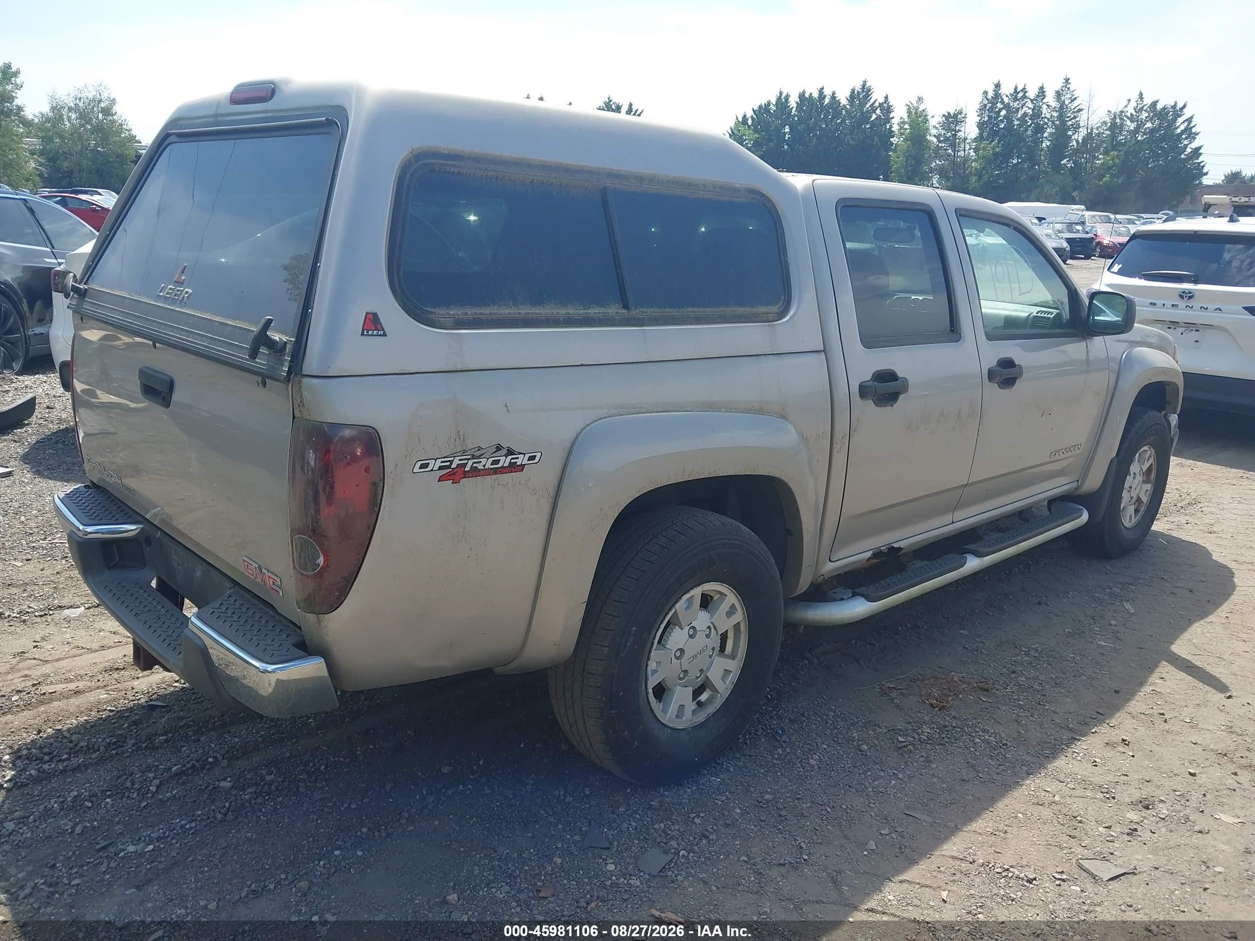 2005 Gmc Canyon Sle Золотой vin: 1GTDT136958166802