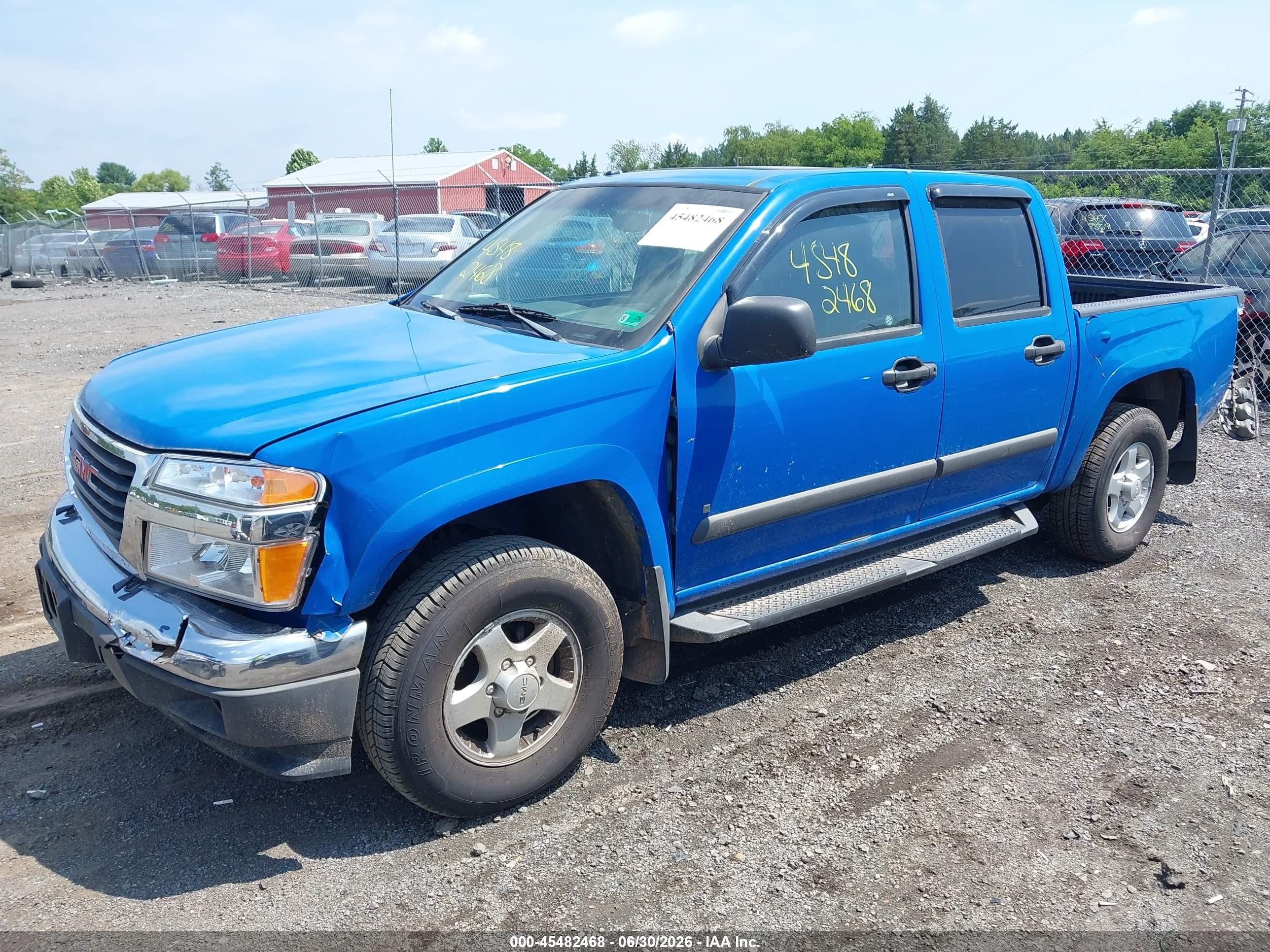 2007 Gmc Canyon Sle1 Blue vin: 1GTDT13EX78163353