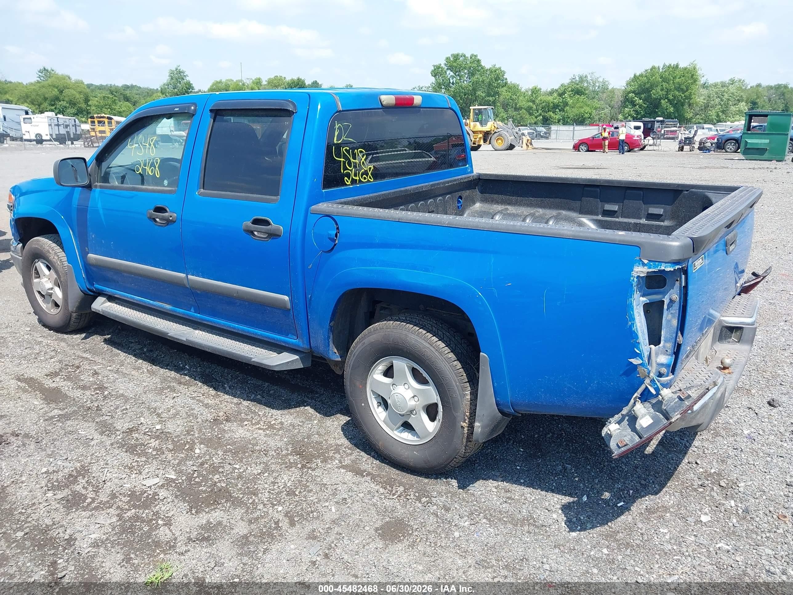 2007 Gmc Canyon Sle1 Blue vin: 1GTDT13EX78163353