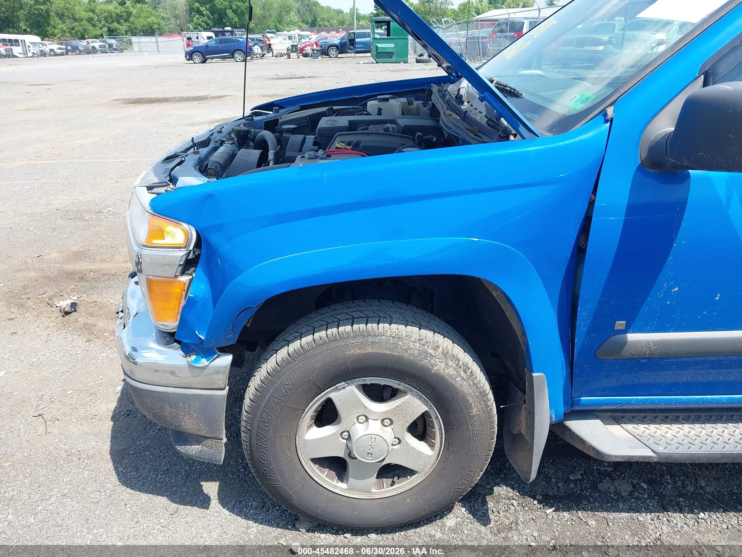 2007 Gmc Canyon Sle1 Blue vin: 1GTDT13EX78163353