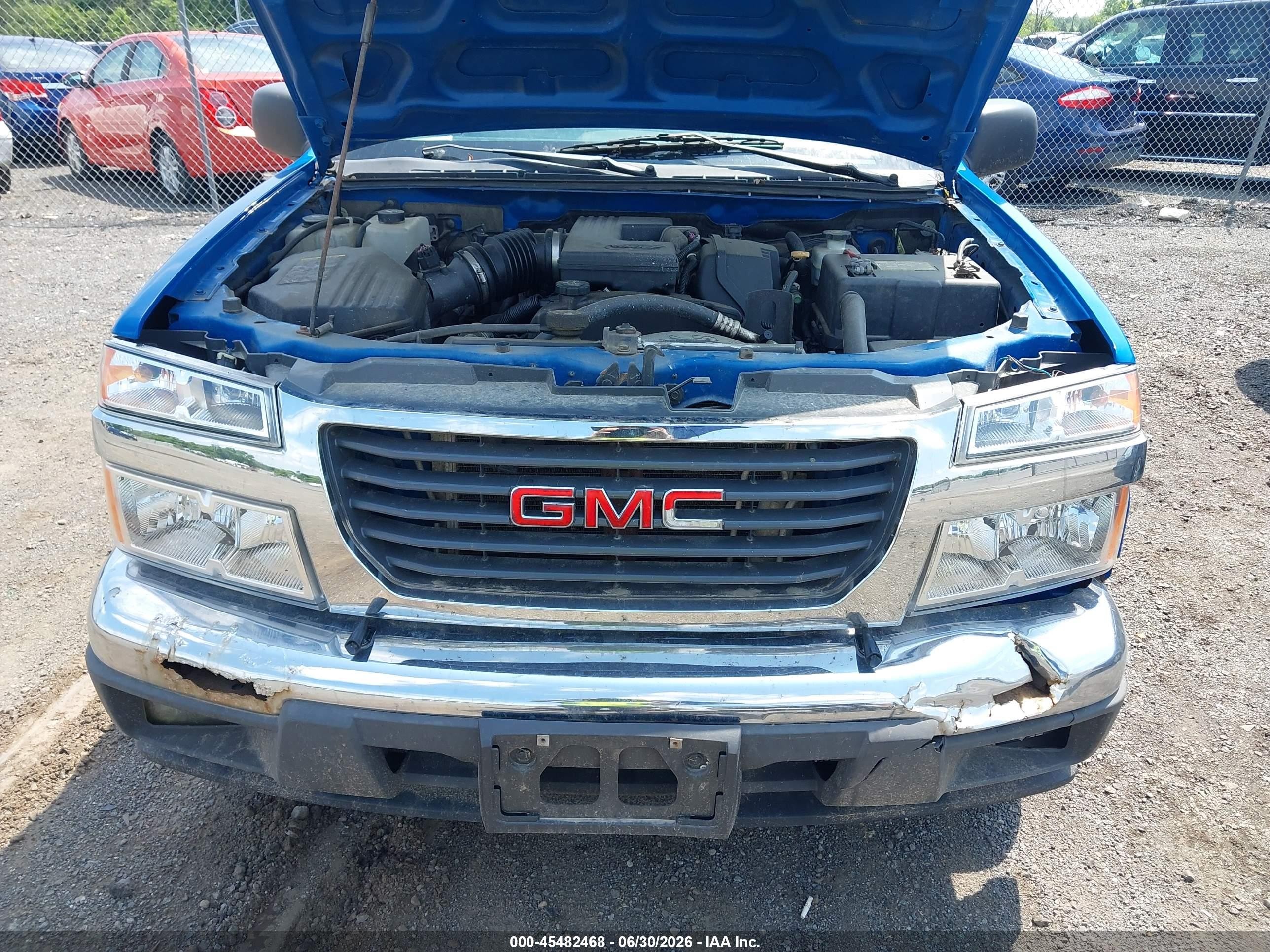 2007 Gmc Canyon Sle1 Blue vin: 1GTDT13EX78163353
