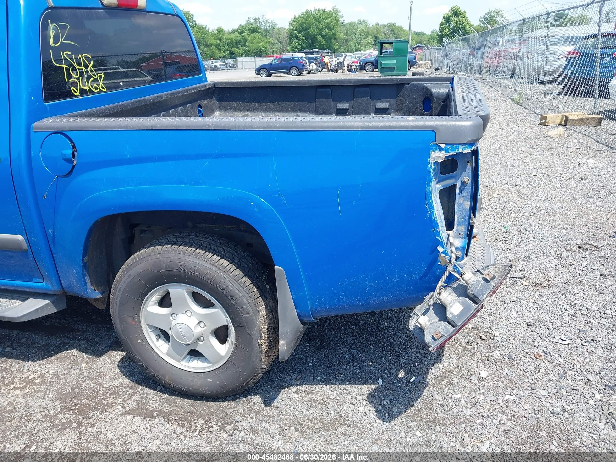 2007 Gmc Canyon Sle1 Blue vin: 1GTDT13EX78163353