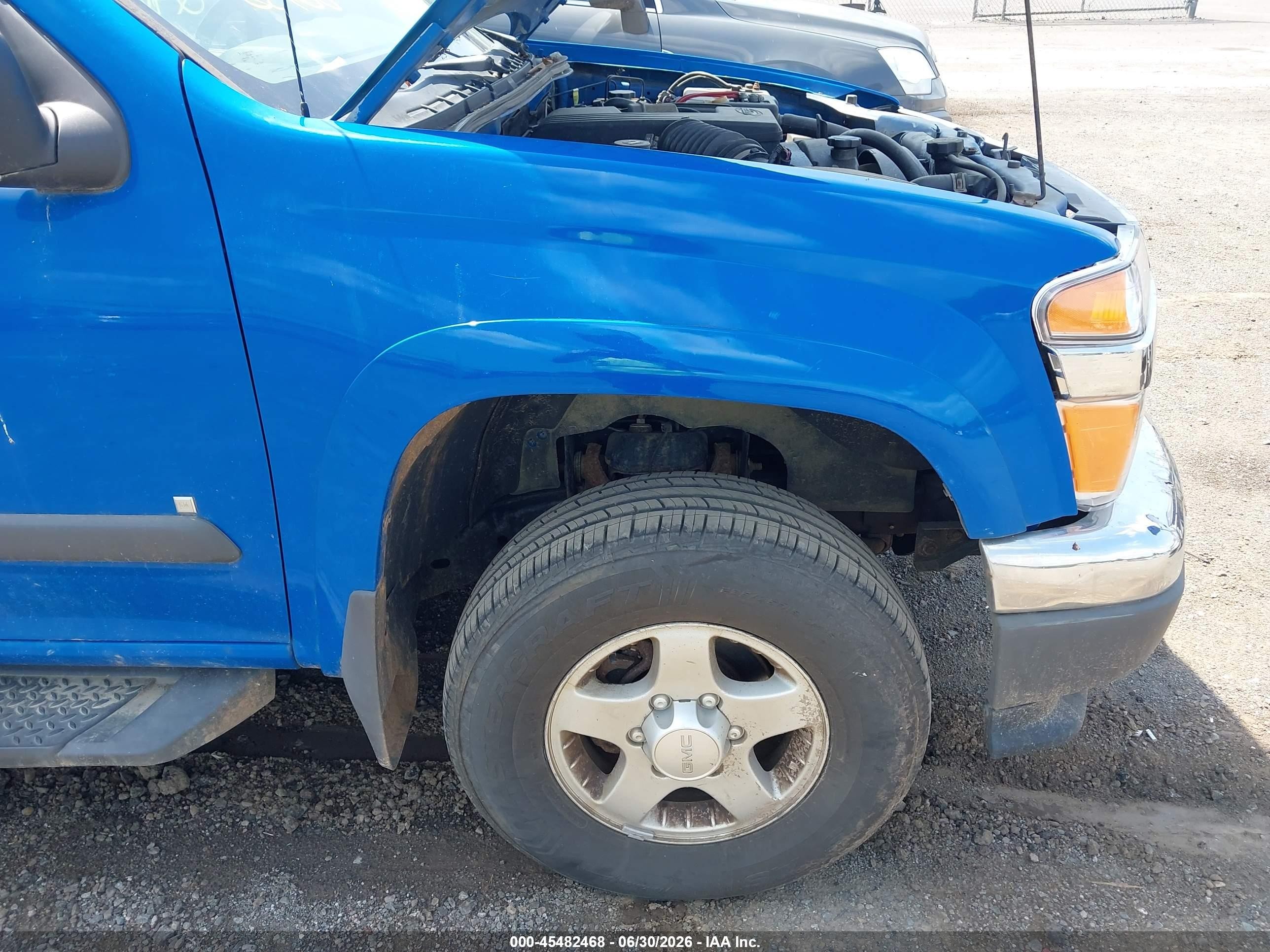 2007 Gmc Canyon Sle1 Blue vin: 1GTDT13EX78163353