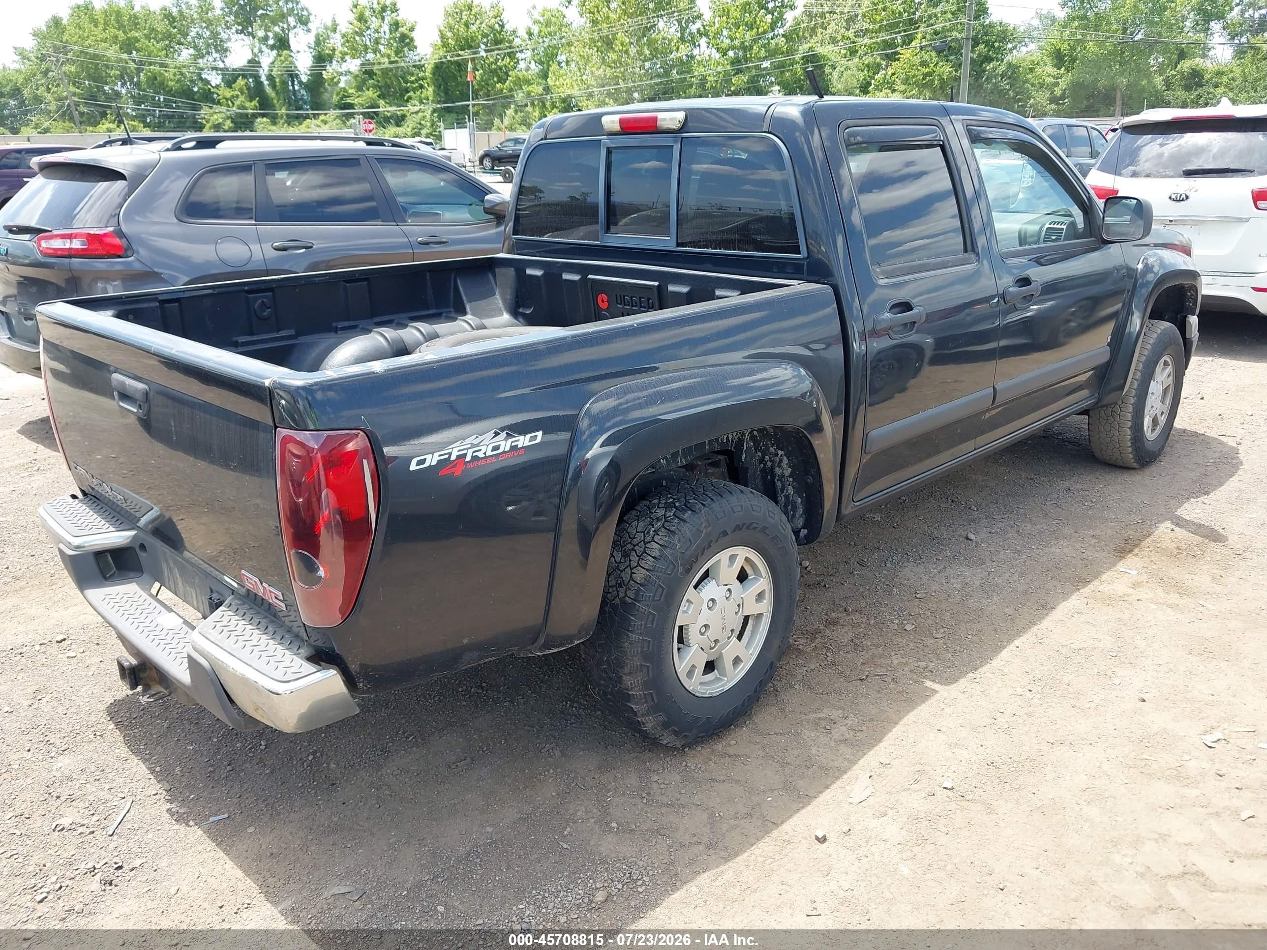 2008 Gmc Canyon Sle2 Black vin: 1GTDT13EX88171809
