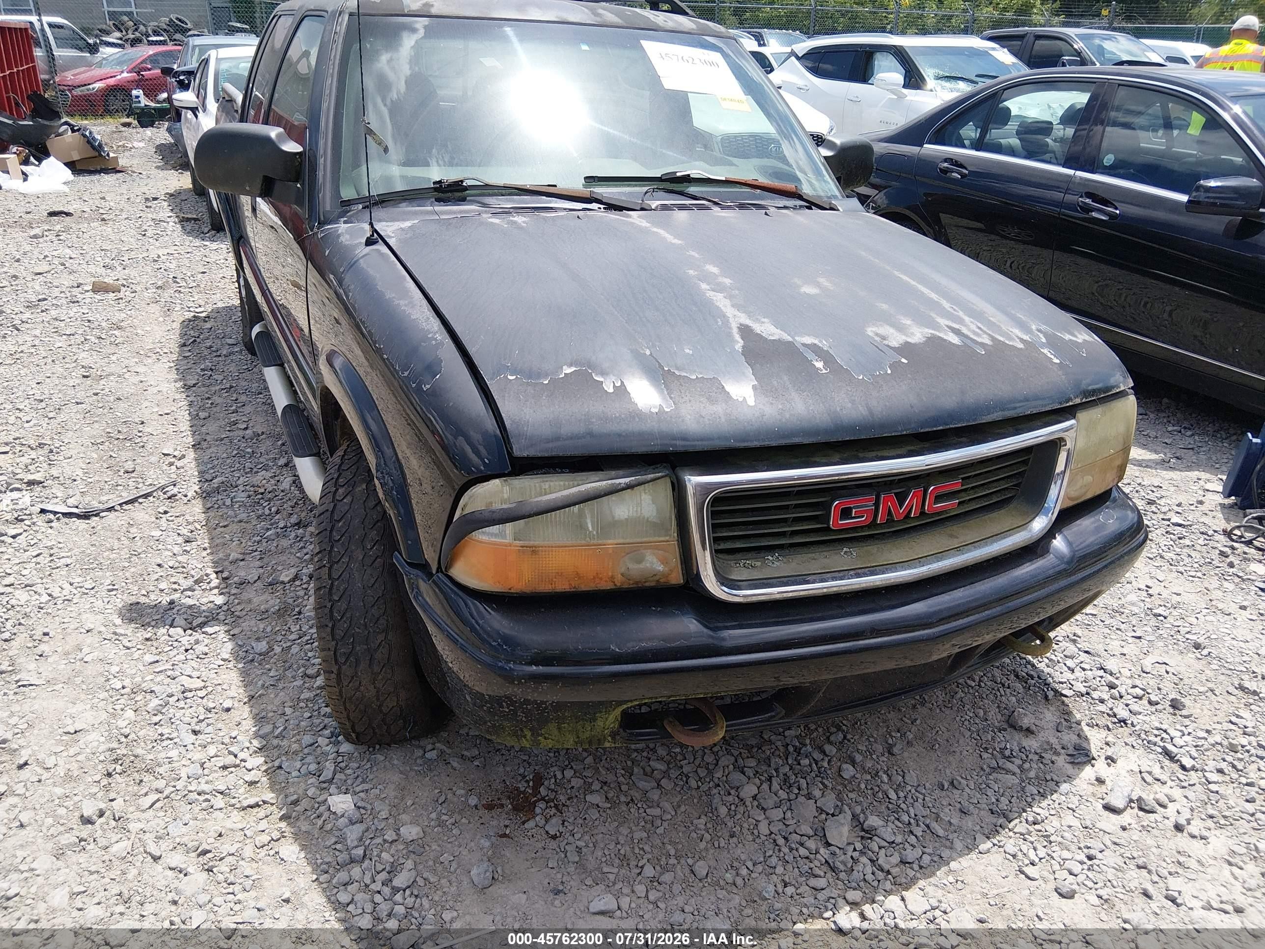 2003 Gmc Sonoma Sls Black vin: 1GTDT13X23K102660