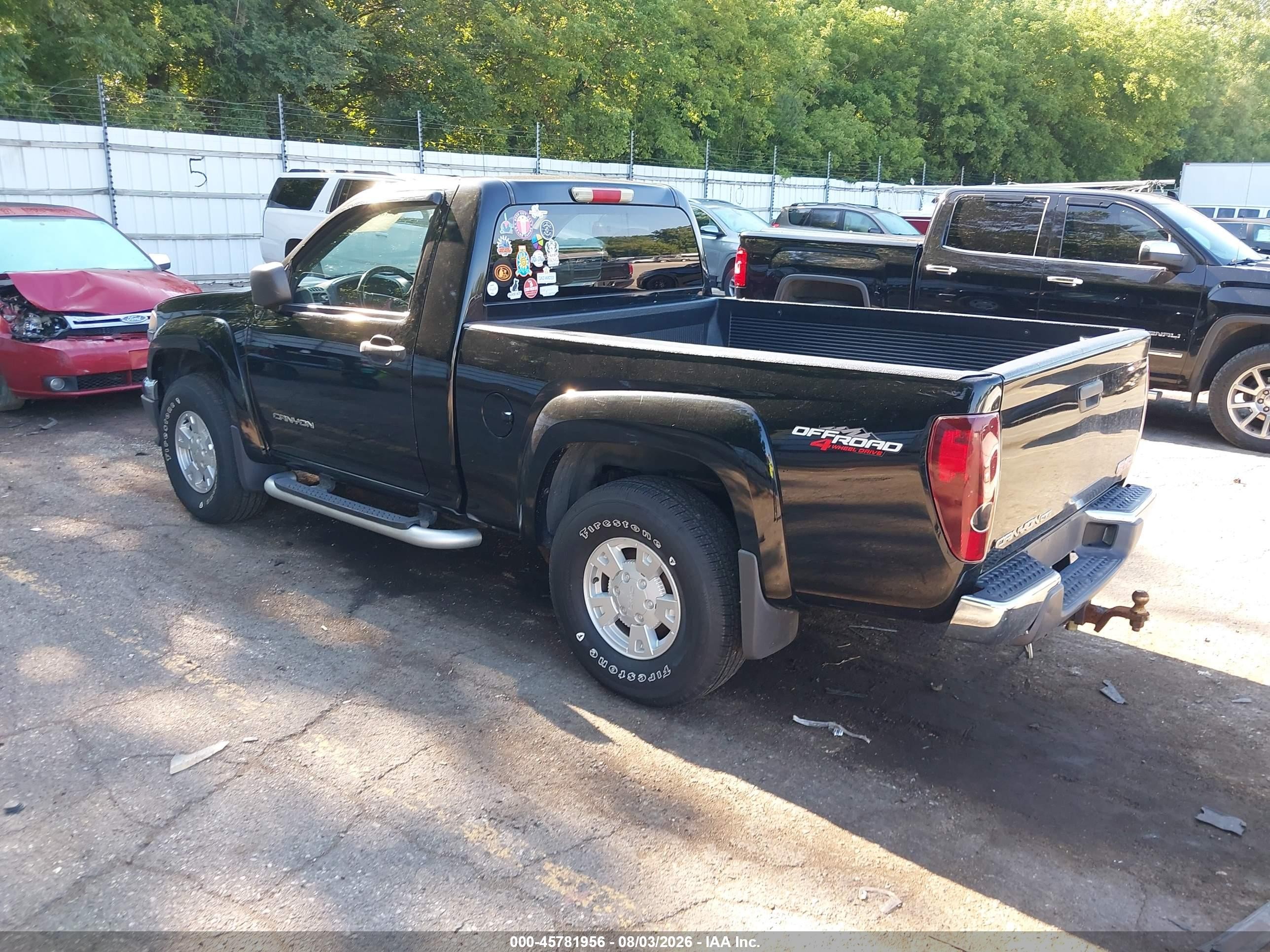 2005 Gmc Canyon Sle Black vin: 1GTDT146458113469