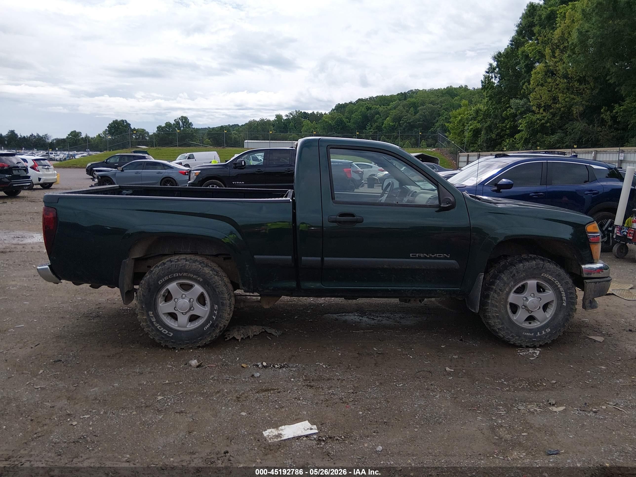 2005 Gmc Canyon Sl Green vin: 1GTDT148958267399