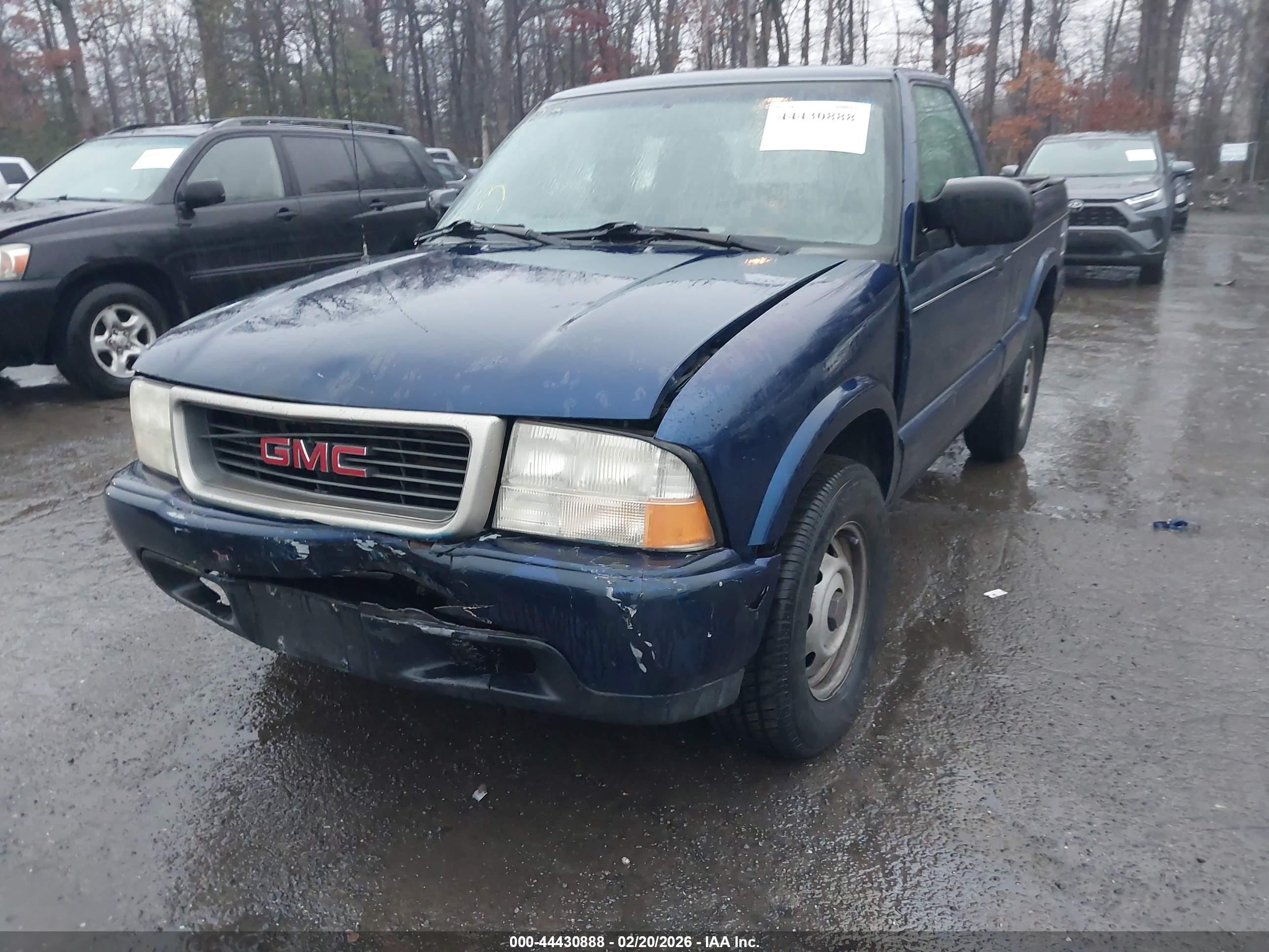 2000 Gmc Sonoma Sl Blue vin: 1GTDT14W2YK174052