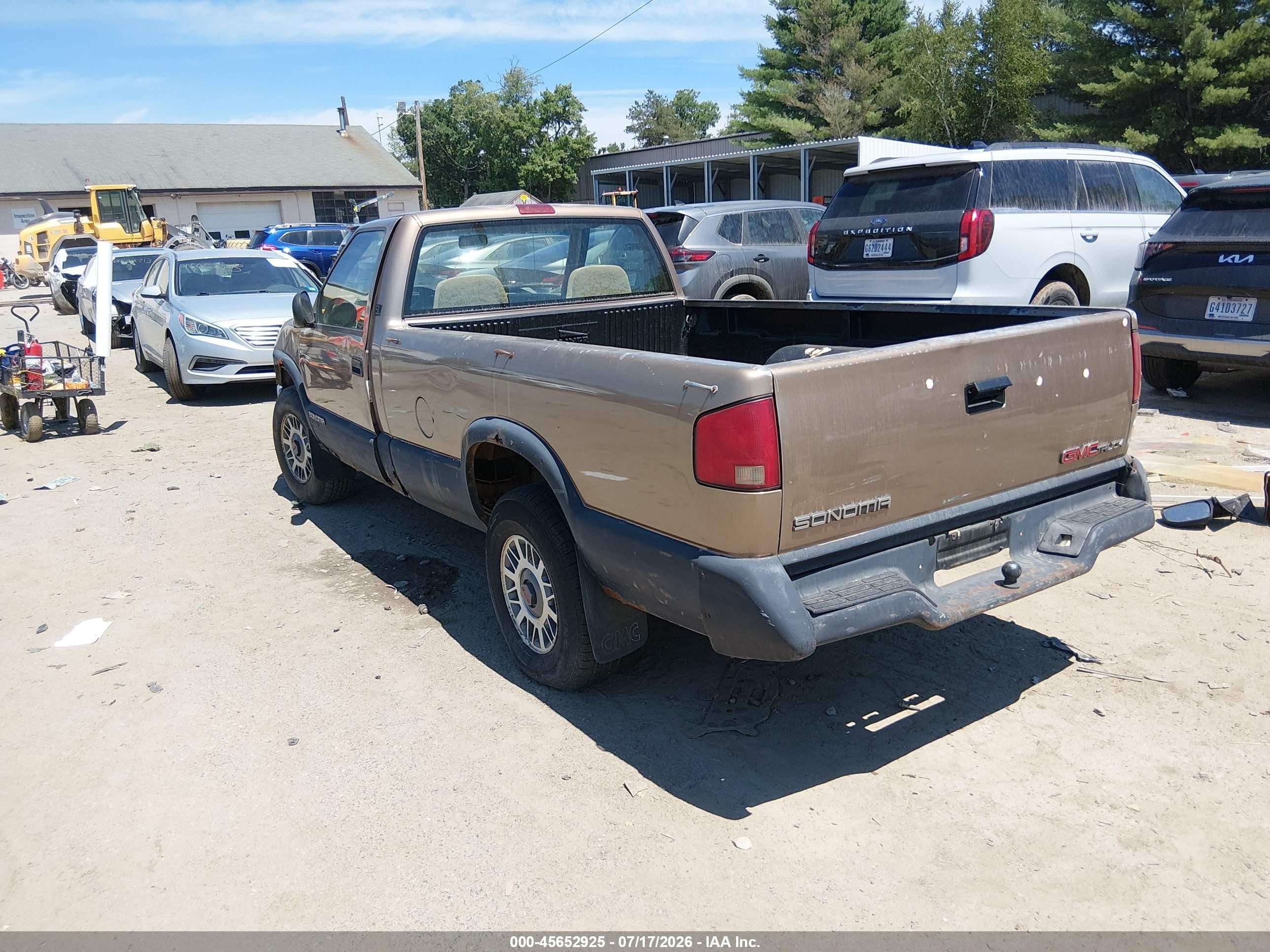 1997 Gmc Sonoma Sl Wideside Tan vin: 1GTDT14X5VK506389