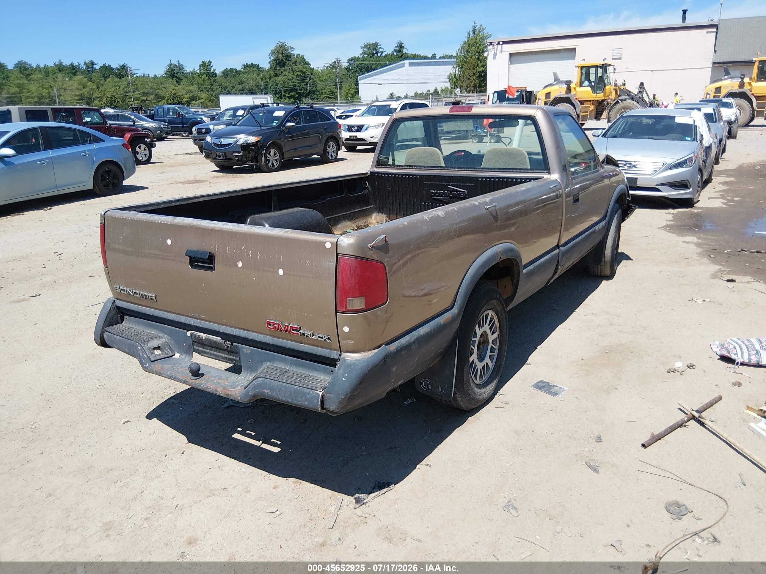 1997 Gmc Sonoma Sl Wideside Tan vin: 1GTDT14X5VK506389