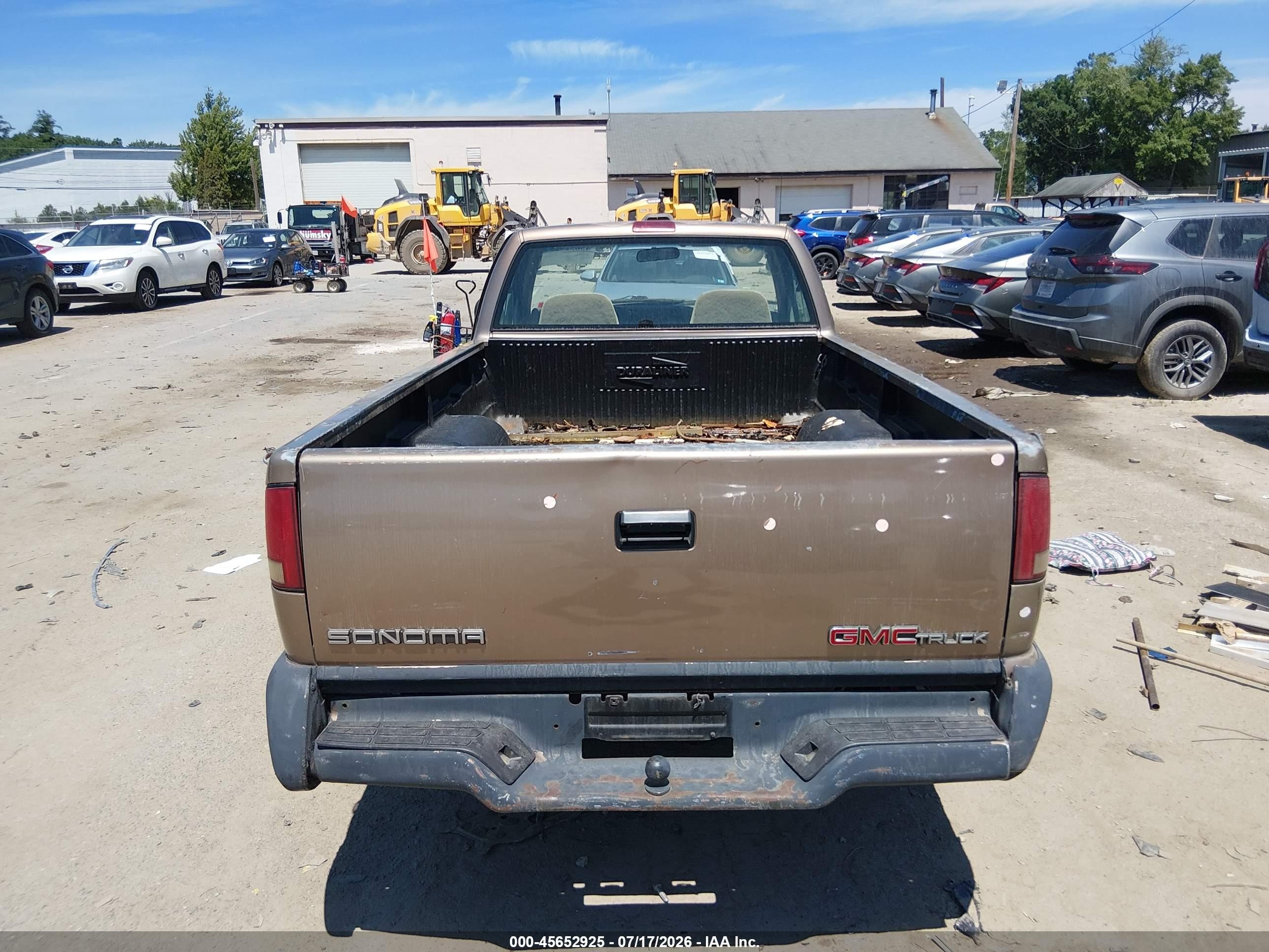 1997 Gmc Sonoma Sl Wideside Tan vin: 1GTDT14X5VK506389