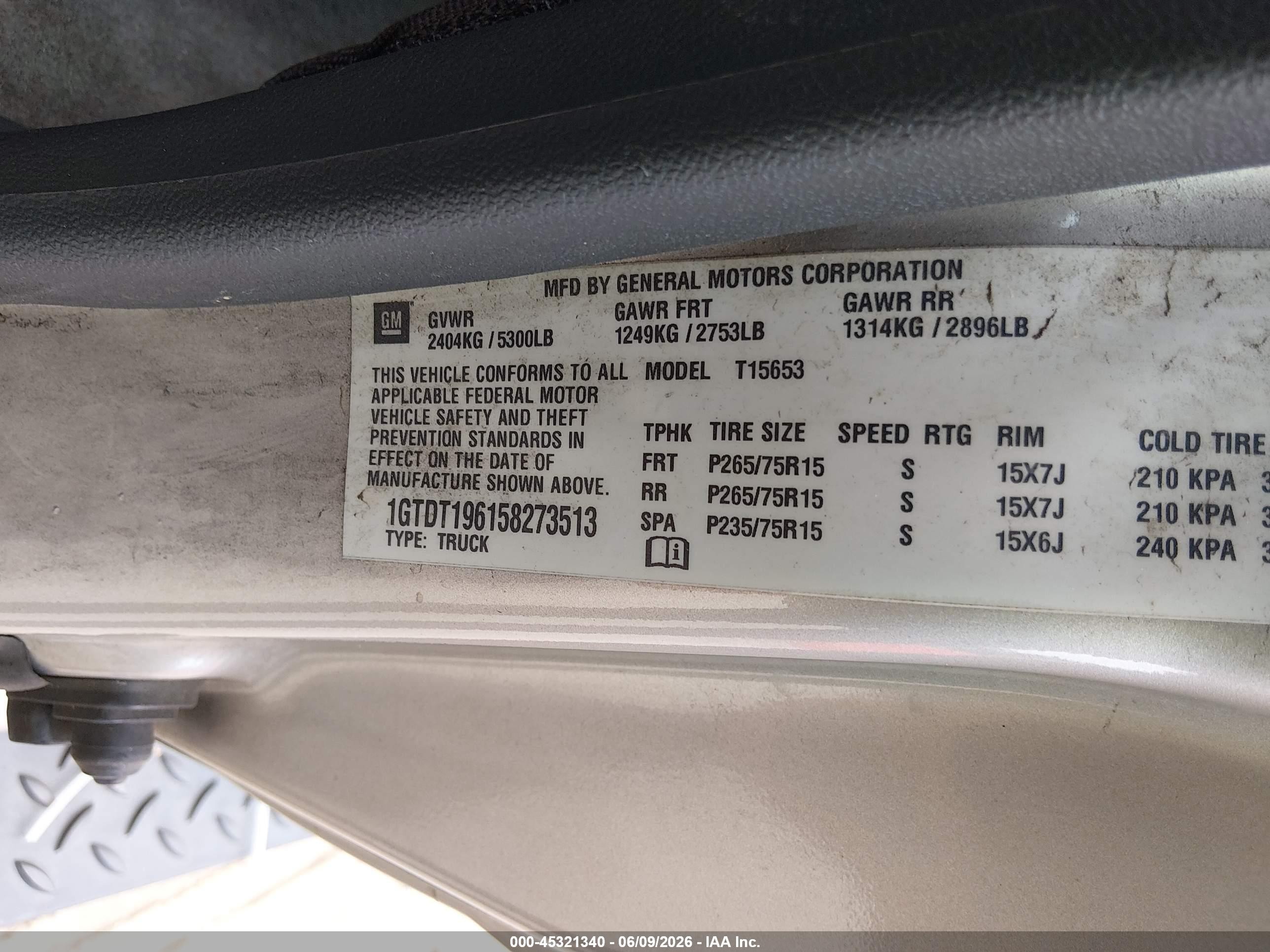 2005 Gmc Canyon Sle Tan vin: 1GTDT196158273513