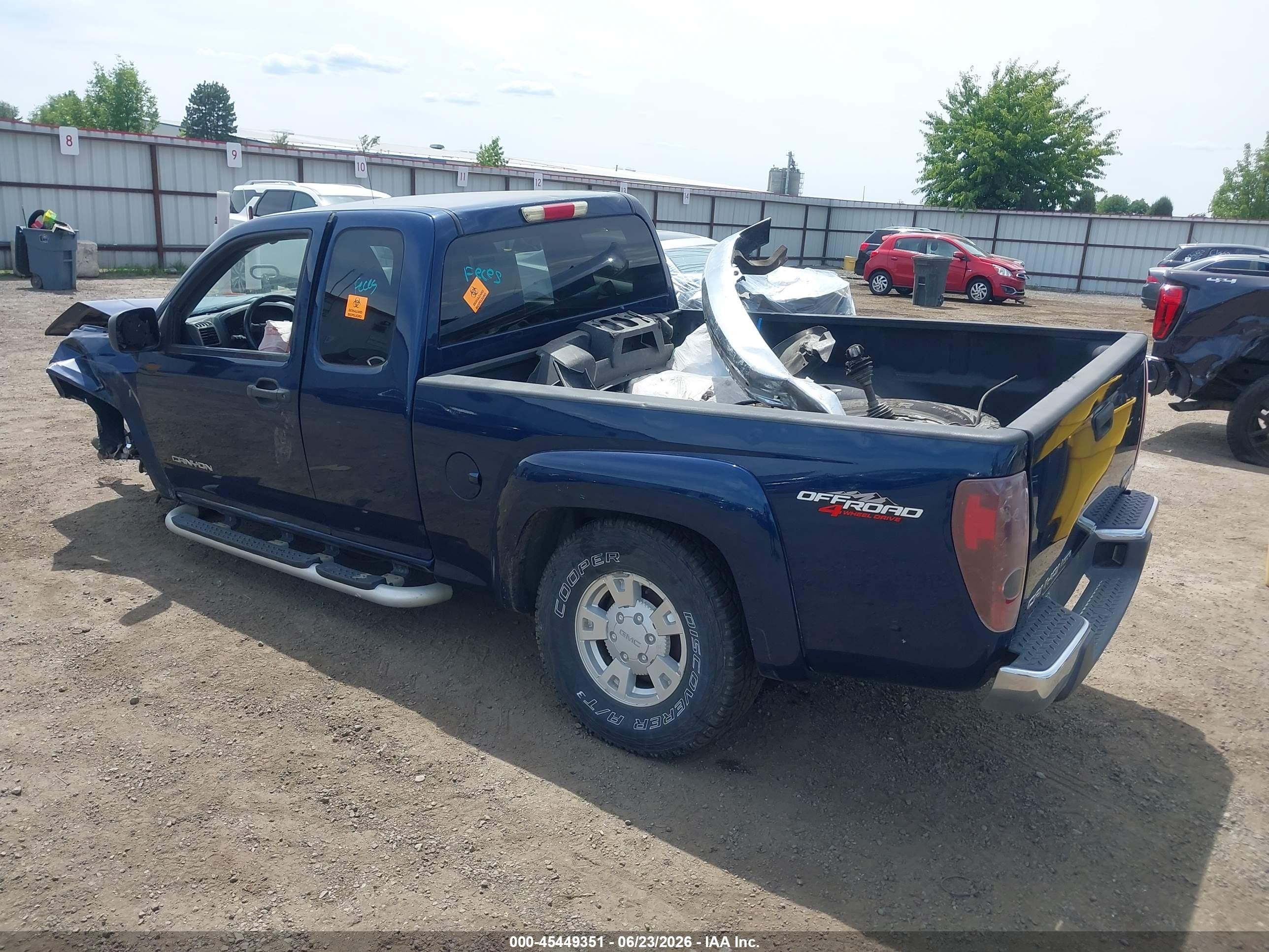2004 Gmc Canyon Sle Синий vin: 1GTDT196348204062