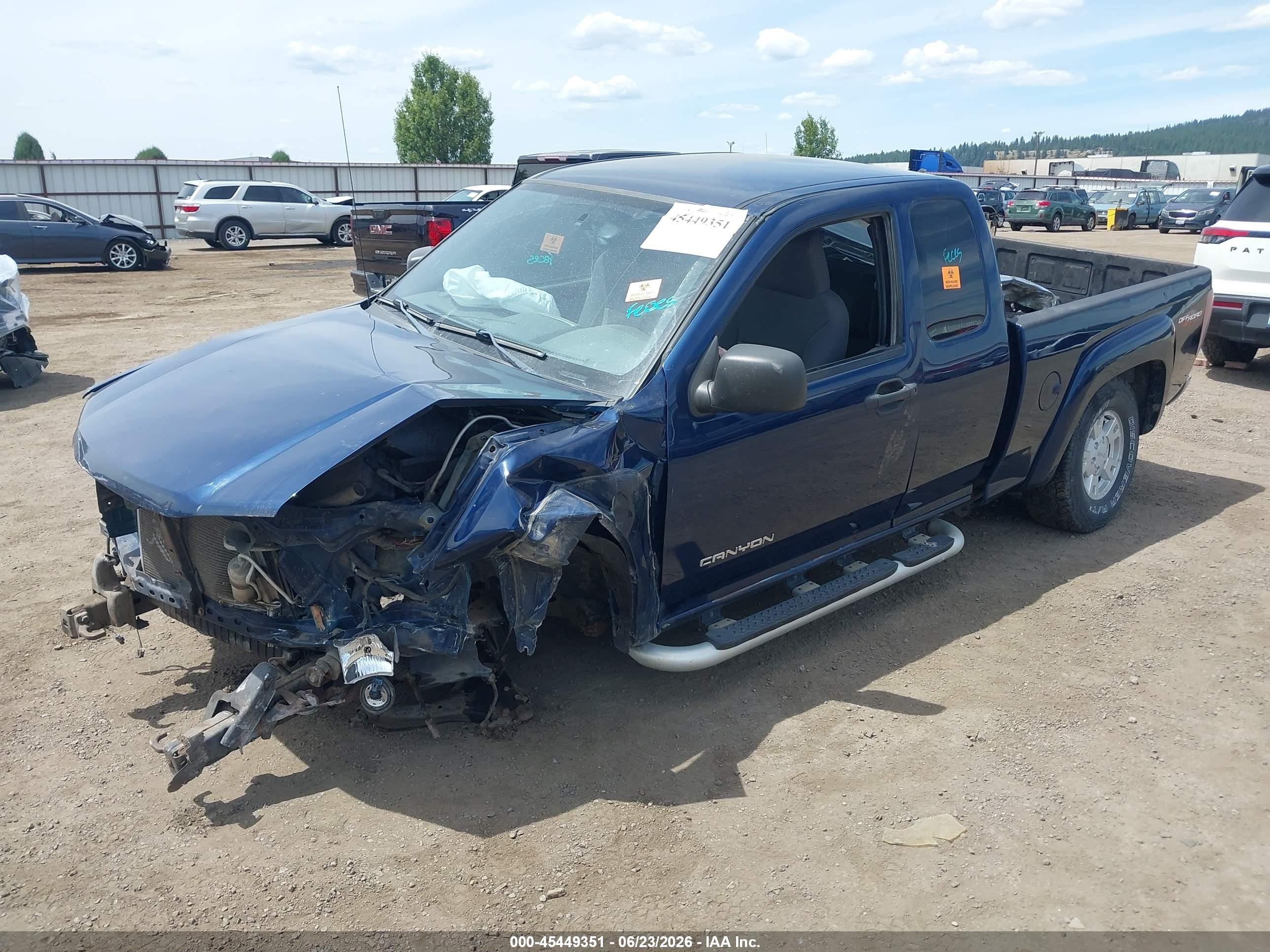 2004 Gmc Canyon Sle Синий vin: 1GTDT196348204062