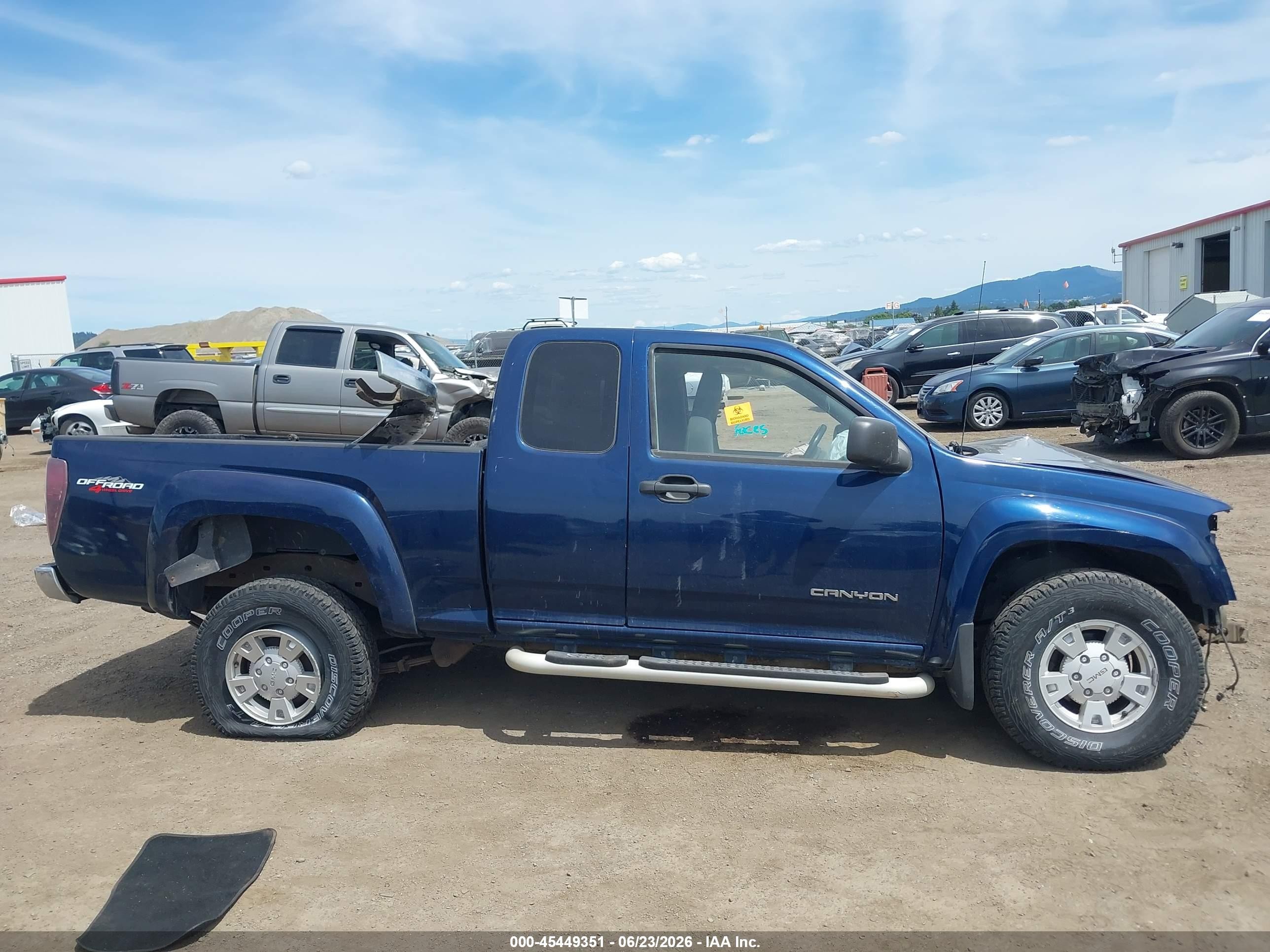 2004 Gmc Canyon Sle Синий vin: 1GTDT196348204062