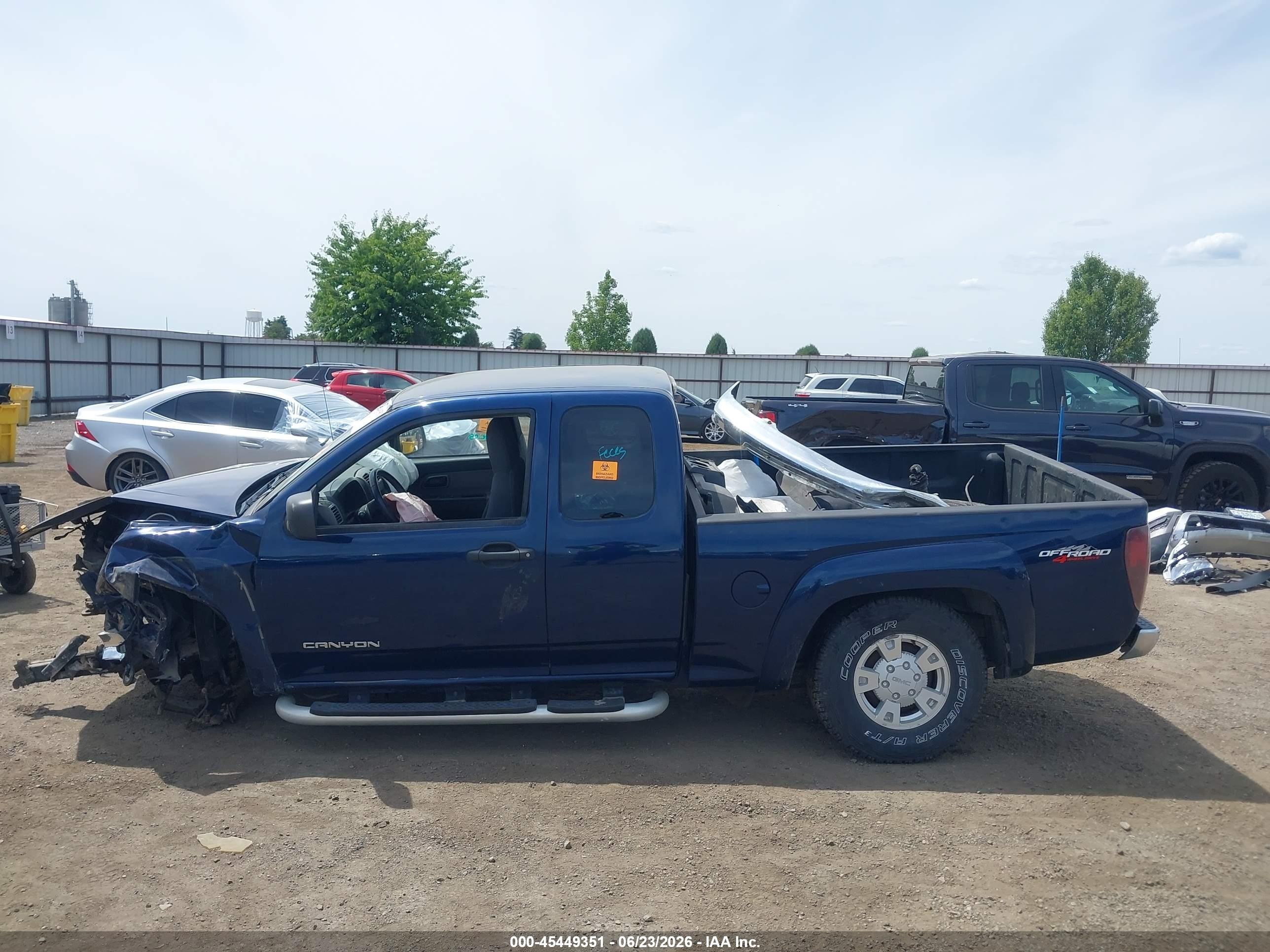 2004 Gmc Canyon Sle Синий vin: 1GTDT196348204062
