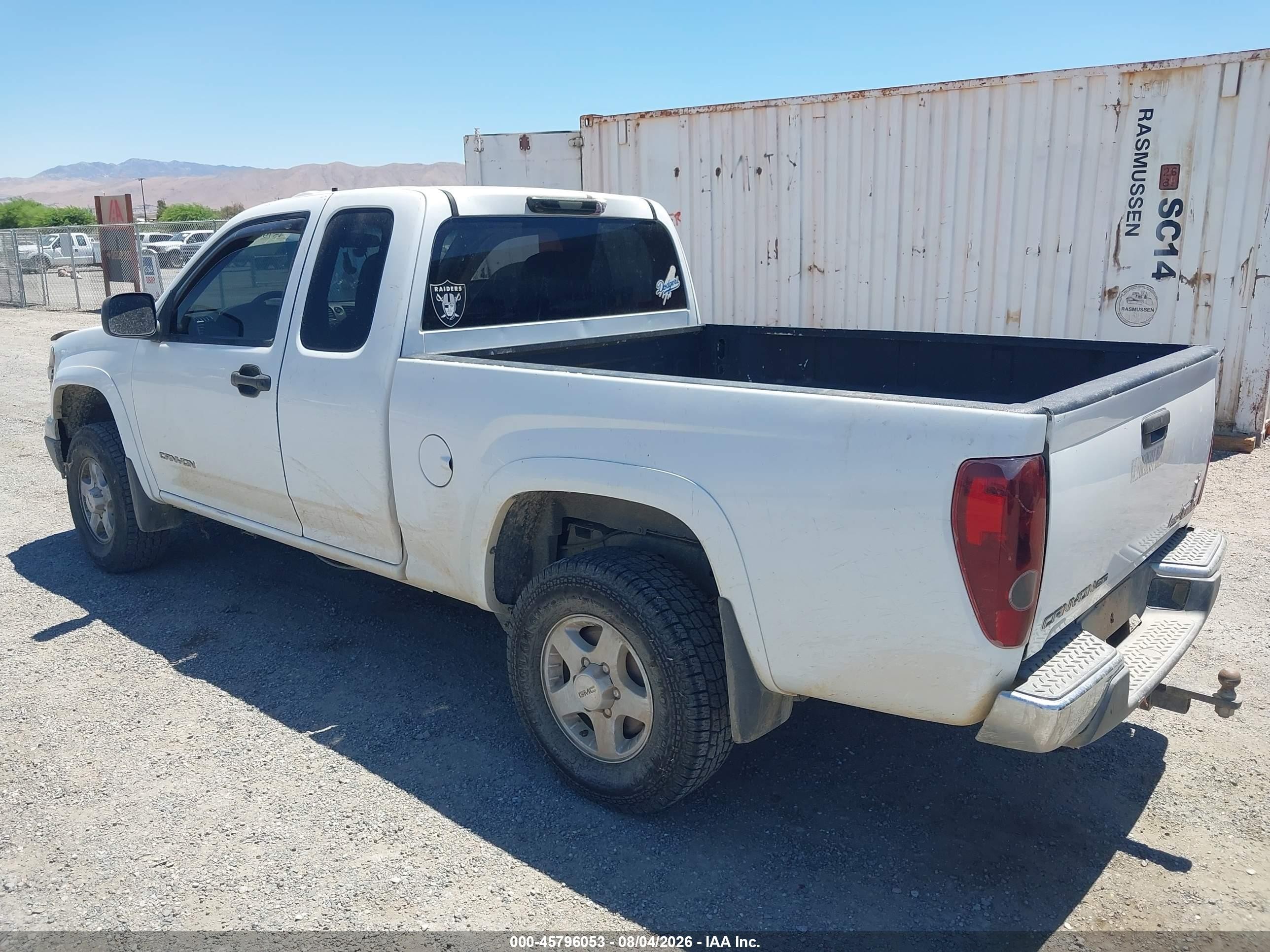 2004 Gmc Canyon Sle White vin: 1GTDT196548128926