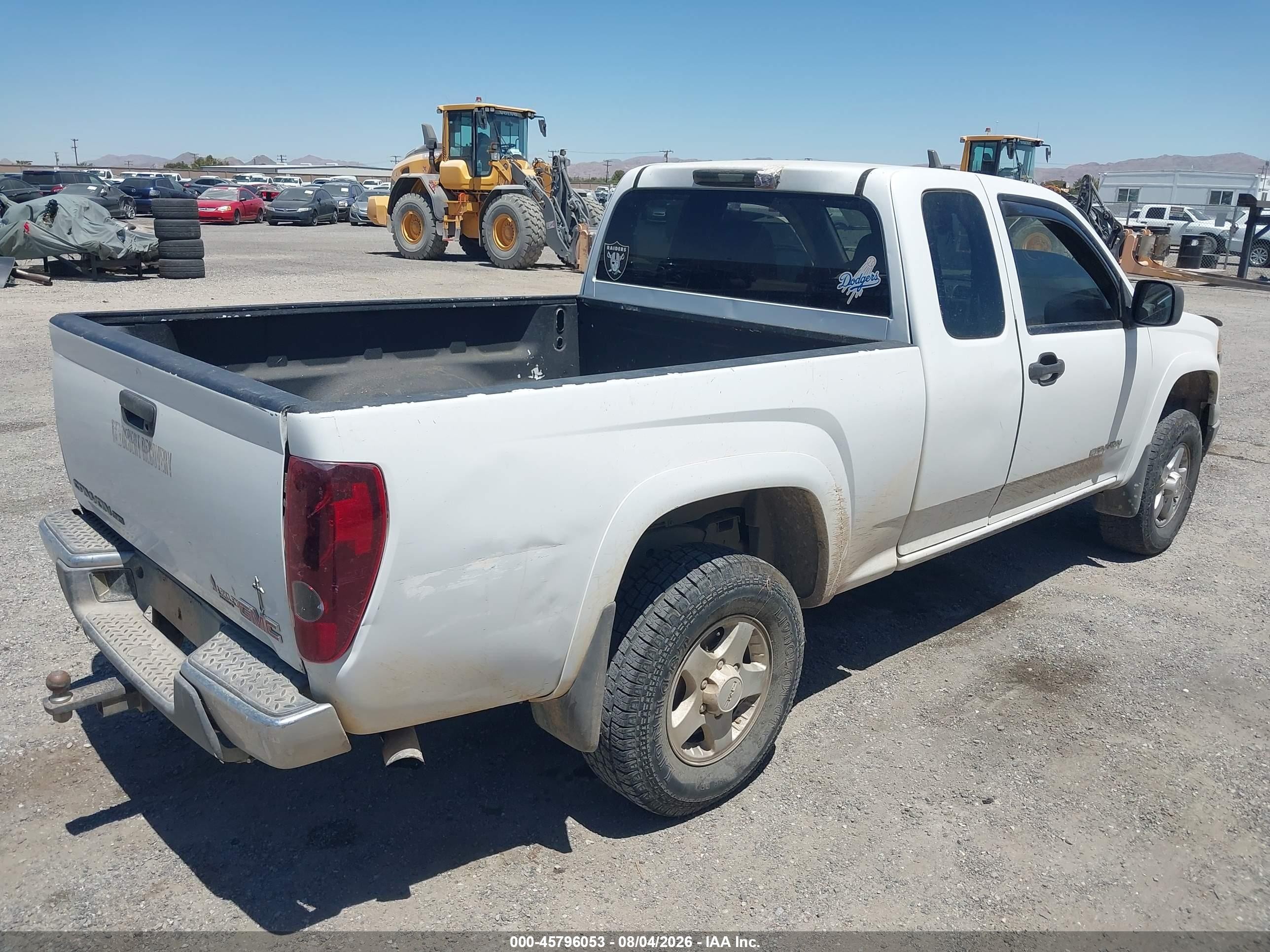 2004 Gmc Canyon Sle White vin: 1GTDT196548128926
