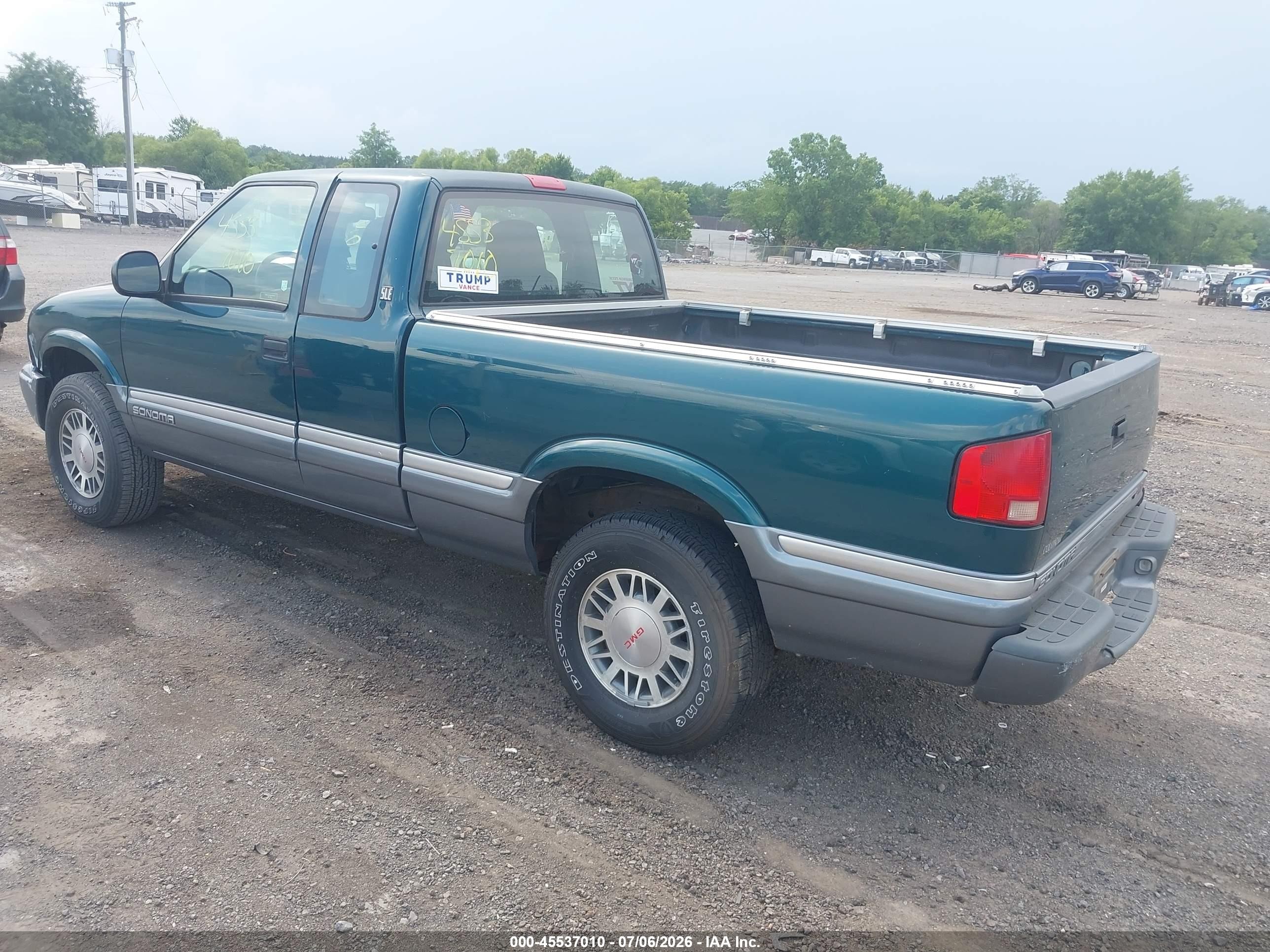 1998 Gmc Sonoma Sls Зеленый vin: 1GTDT19X0W8524757