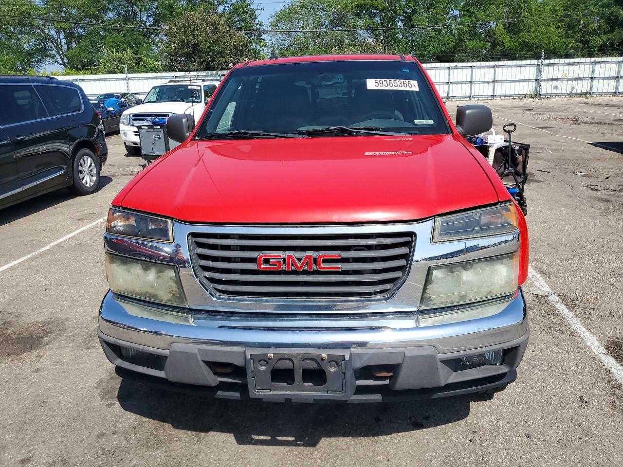 2008 Gmc Canyon Sle Red vin: 1GTDT43E388196231