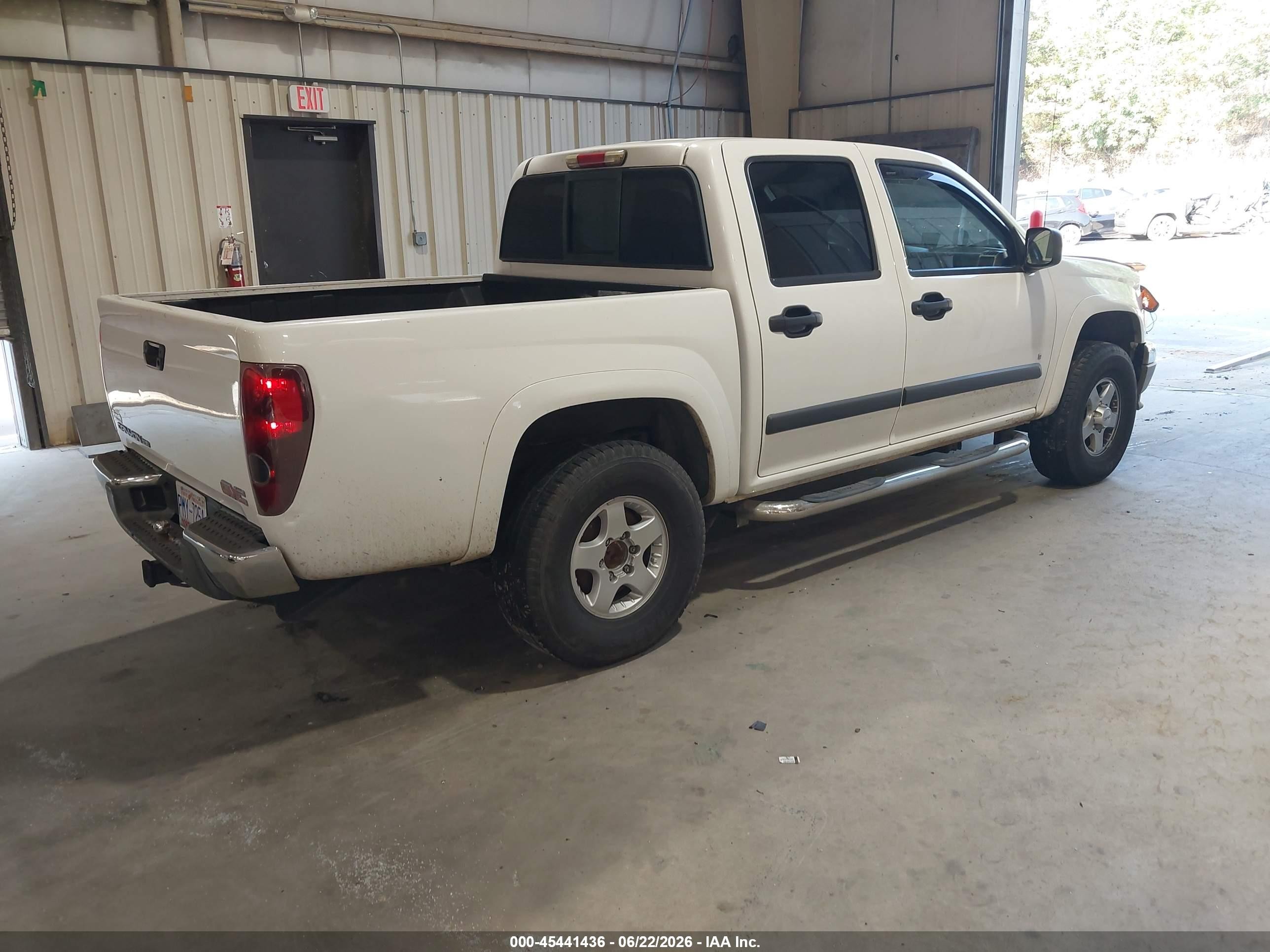 2008 Gmc Canyon Sle2 White vin: 1GTDT43E688189872