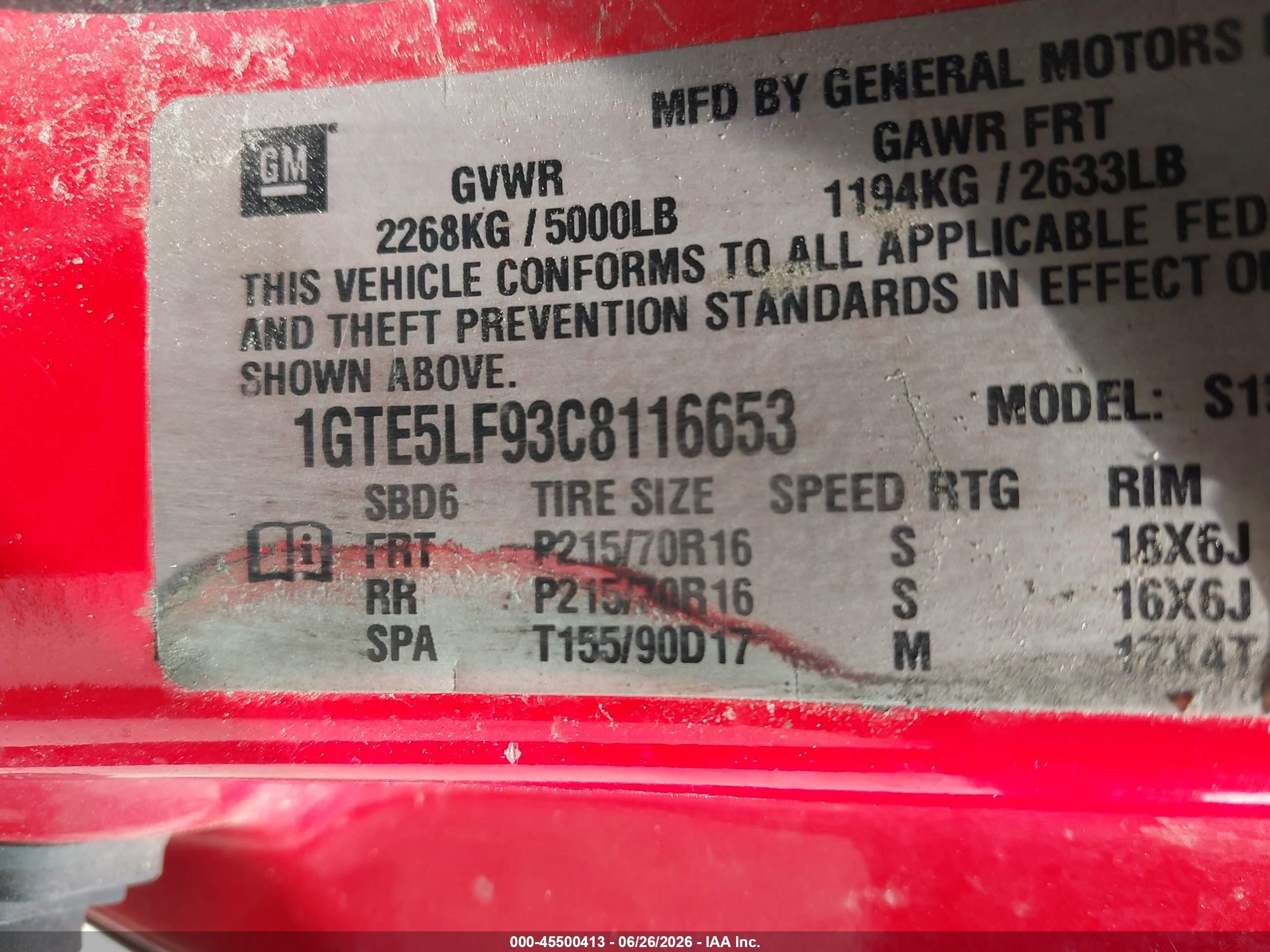 2012 Gmc Canyon Work Truck Red vin: 1GTE5LF93C8116653