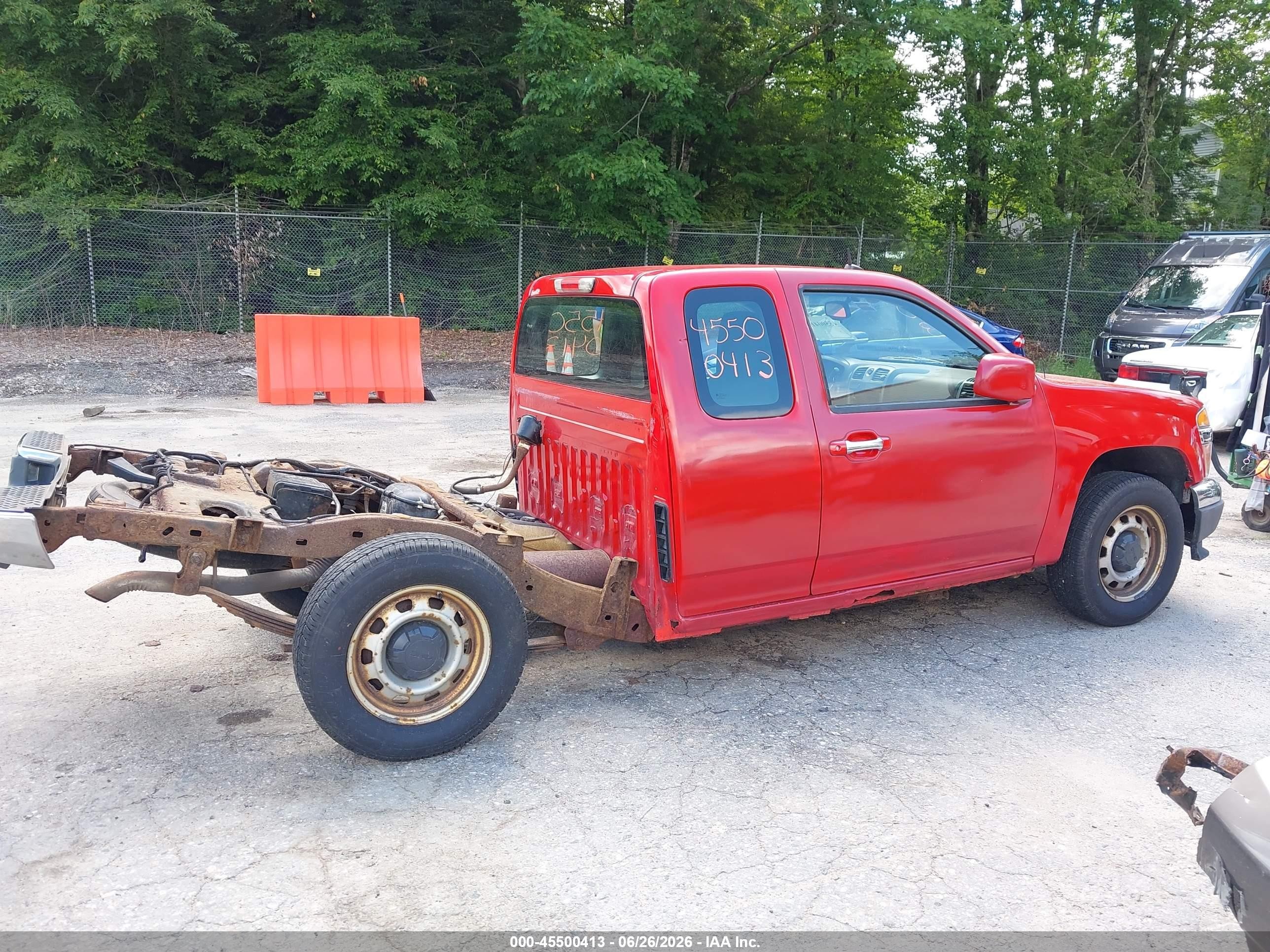 2012 Gmc Canyon Work Truck Red vin: 1GTE5LF93C8116653