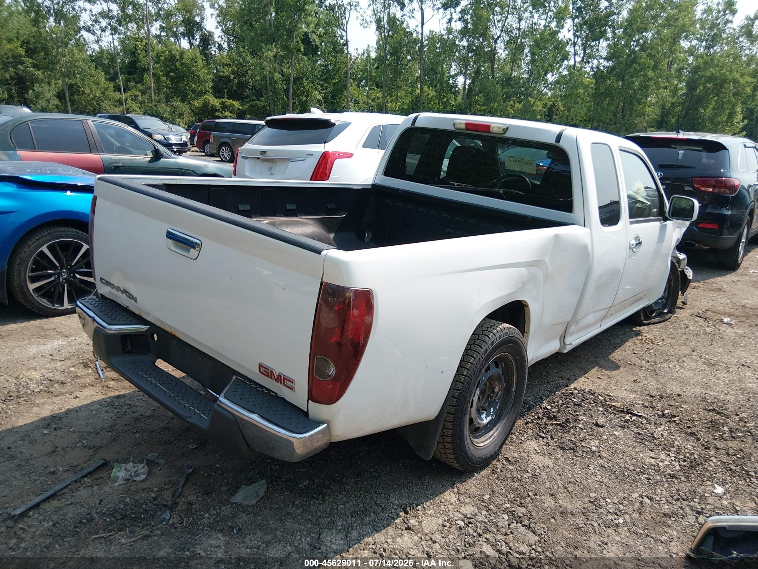 2011 Gmc Canyon Work Truck White vin: 1GTE5LF95B8106947