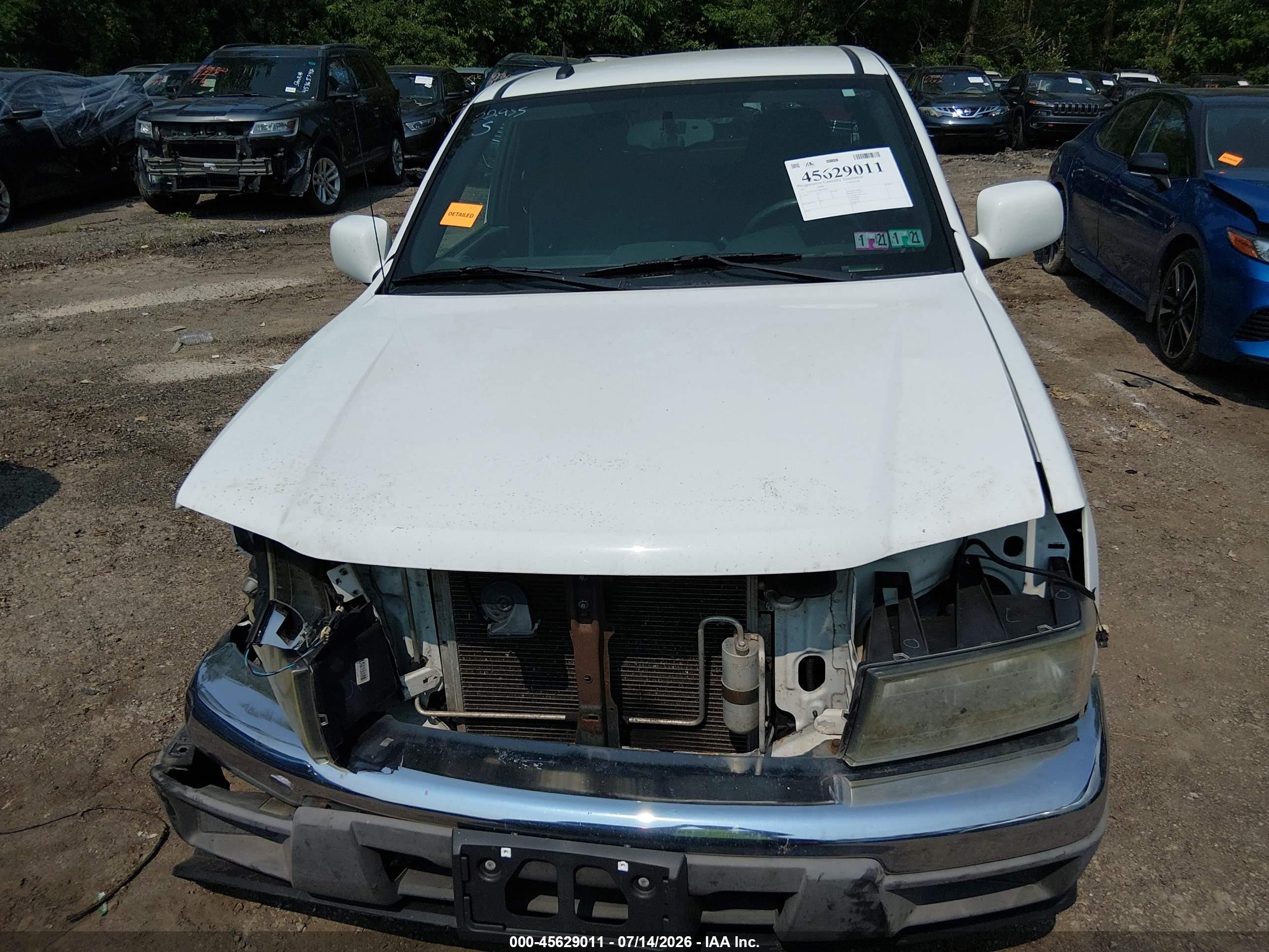 2011 Gmc Canyon Work Truck White vin: 1GTE5LF95B8106947