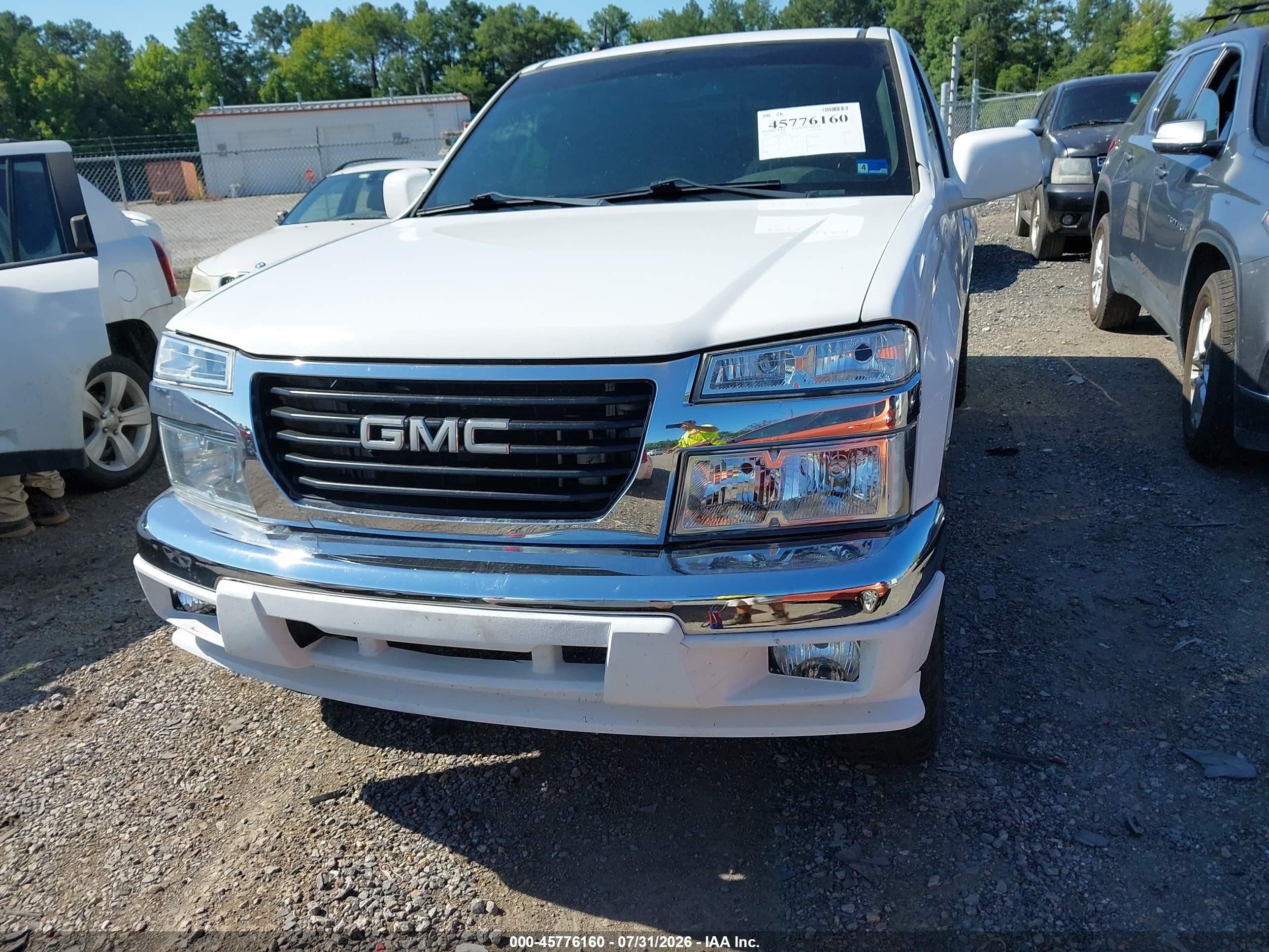 2012 Gmc Canyon Sle1 Белый vin: 1GTE5MF98C8145426