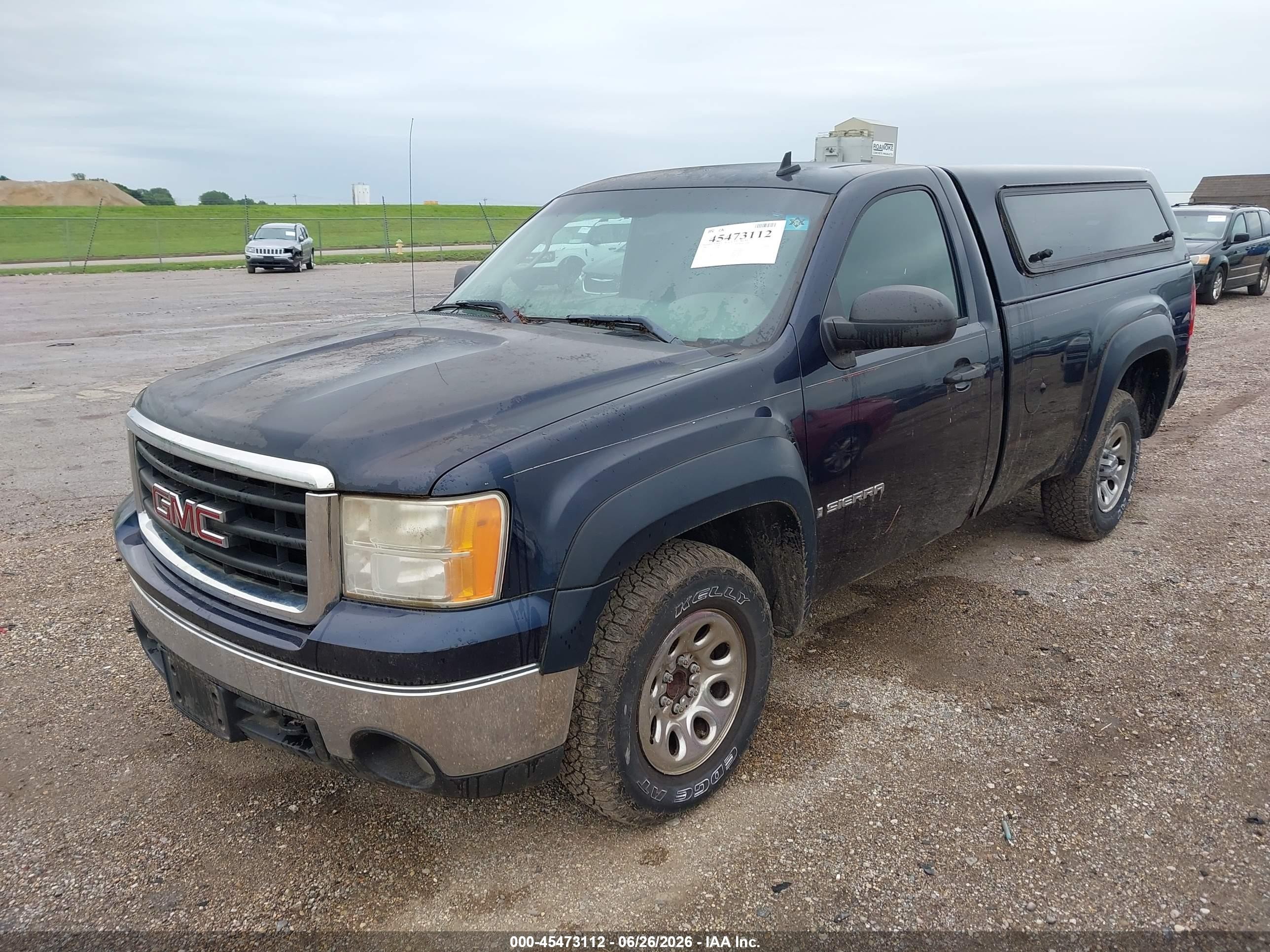 2008 Gmc Sierra 1500 Work Truck Dark Blue vin: 1GTEC14028Z180232