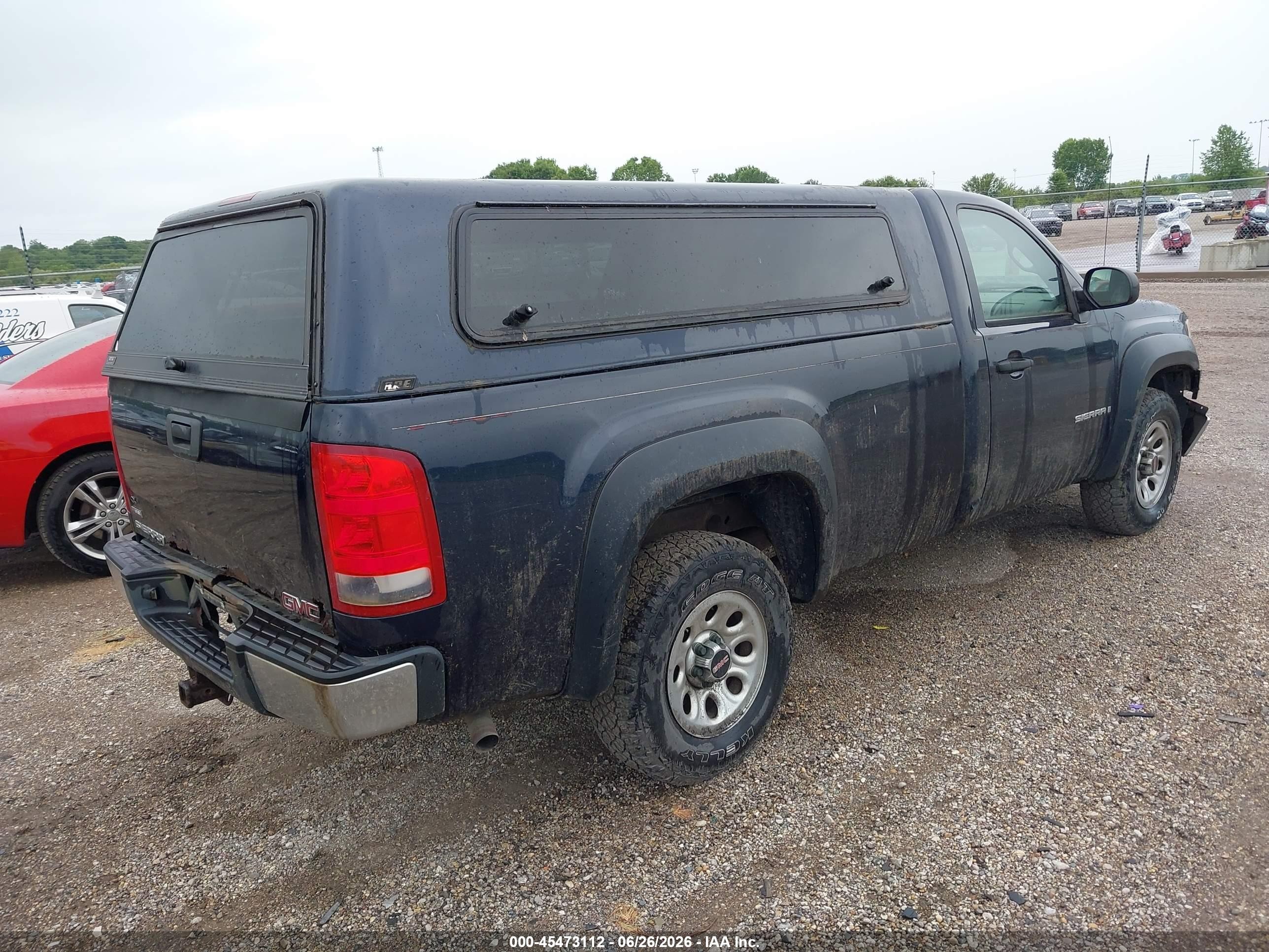 2008 Gmc Sierra 1500 Work Truck Dark Blue vin: 1GTEC14028Z180232