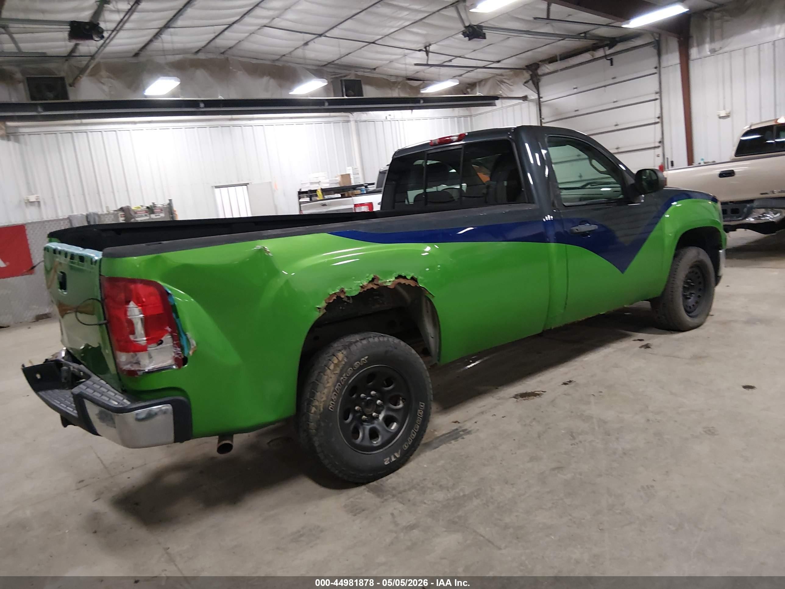 2009 Gmc Sierra 1500 Work Truck Green vin: 1GTEC14059Z148845