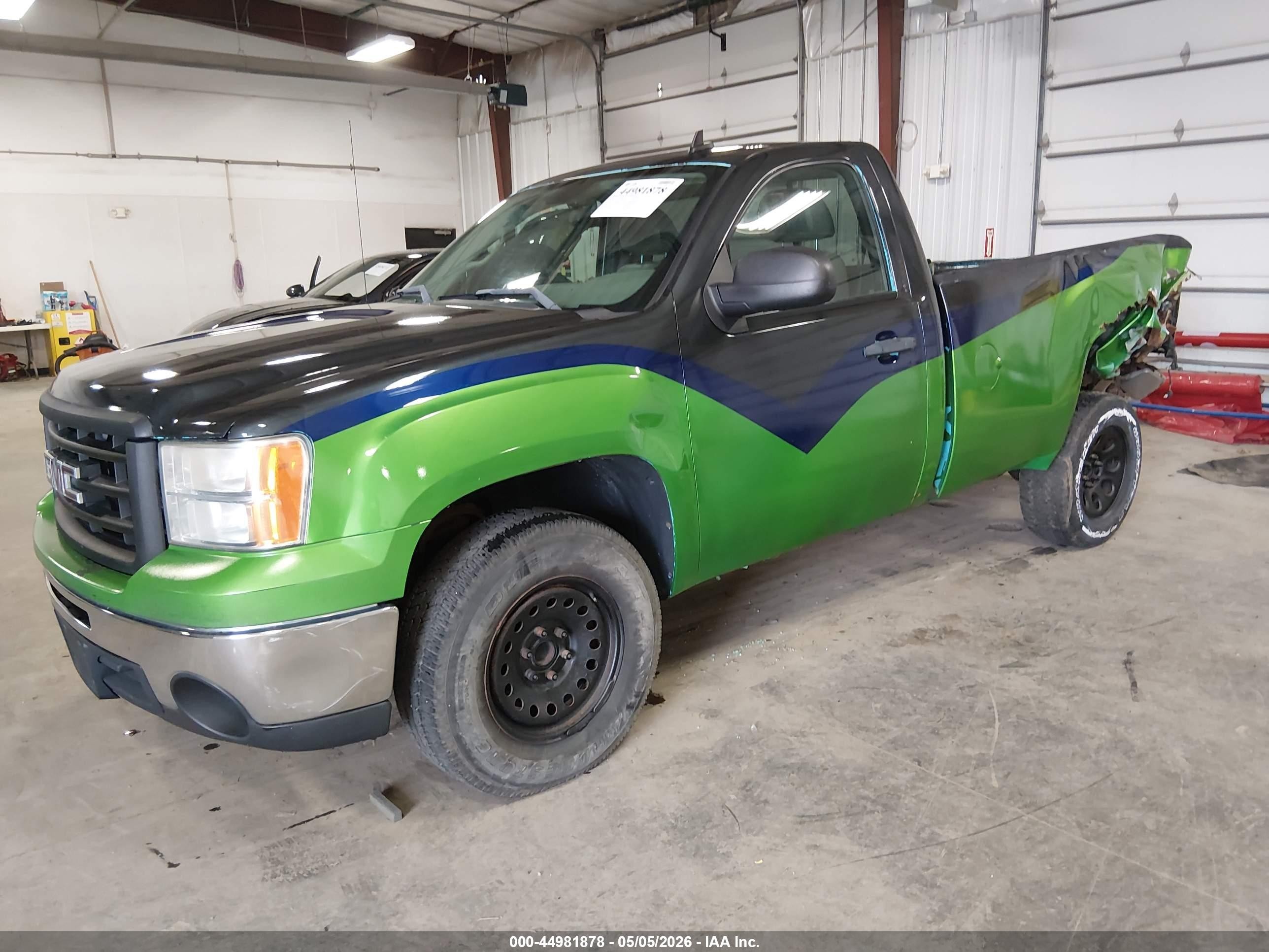 2009 Gmc Sierra 1500 Work Truck Green vin: 1GTEC14059Z148845