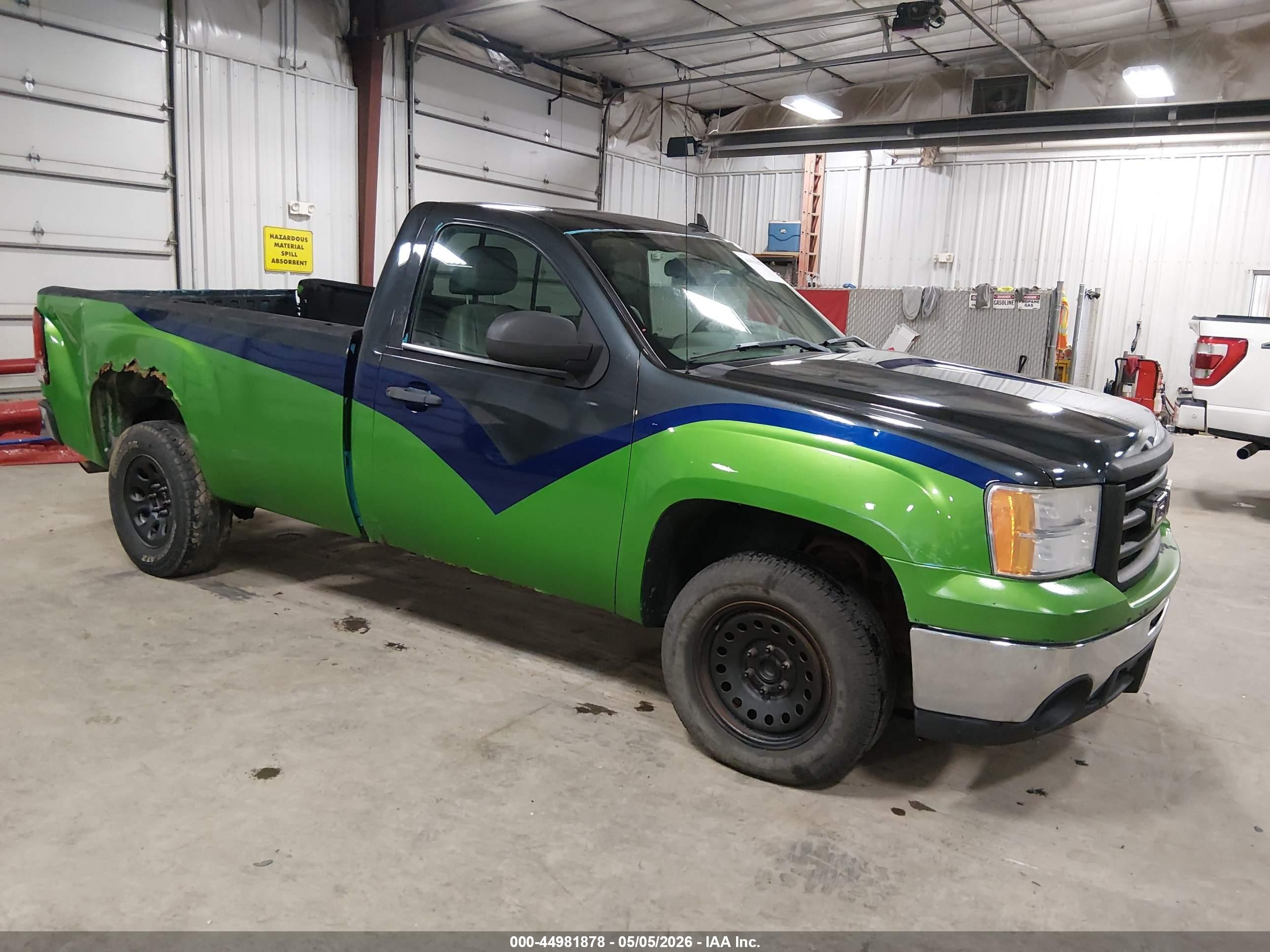 2009 Gmc Sierra 1500 Work Truck Green vin: 1GTEC14059Z148845