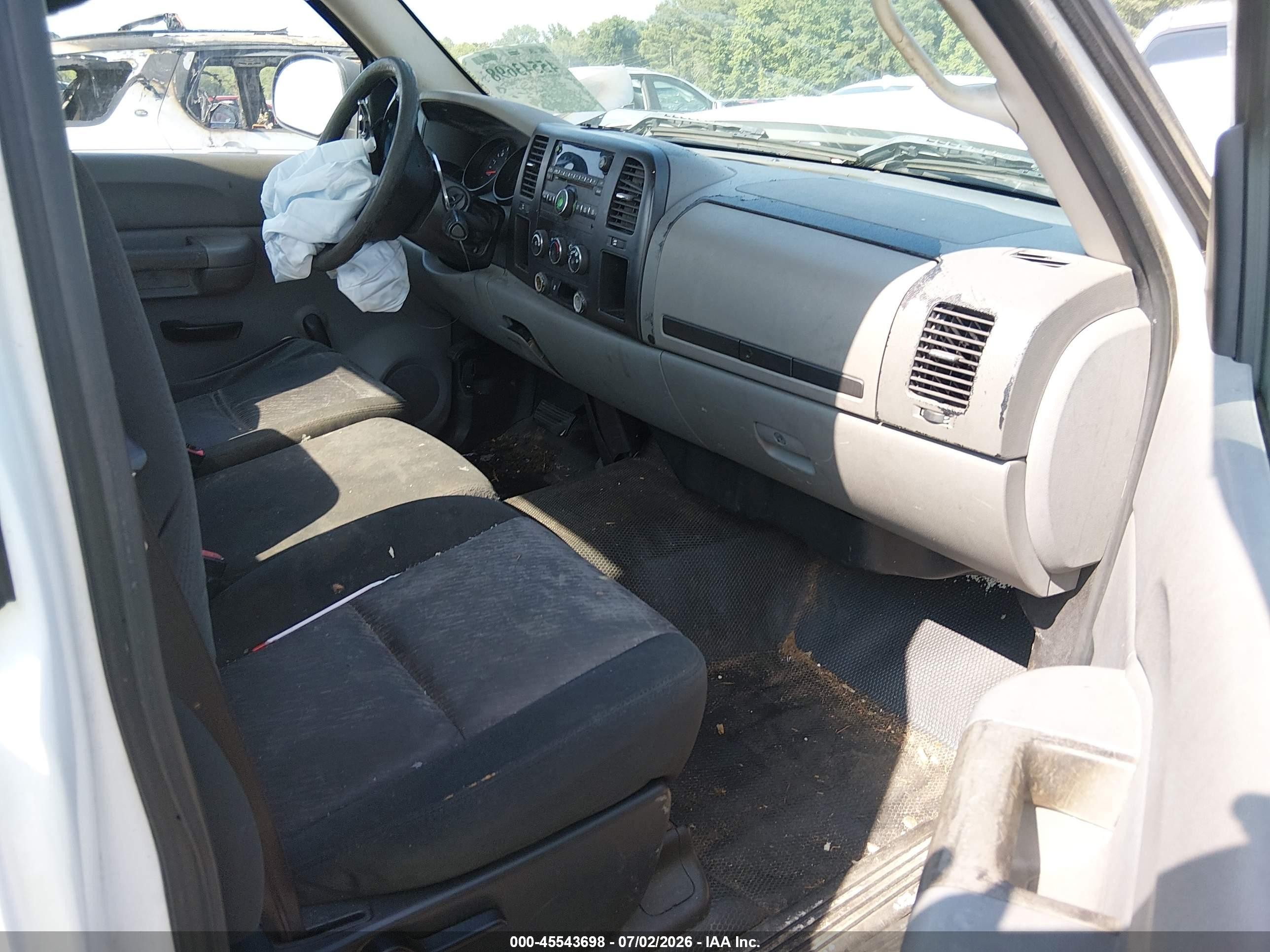 2009 Gmc Sierra 1500 Work Truck White vin: 1GTEC14C19Z900339