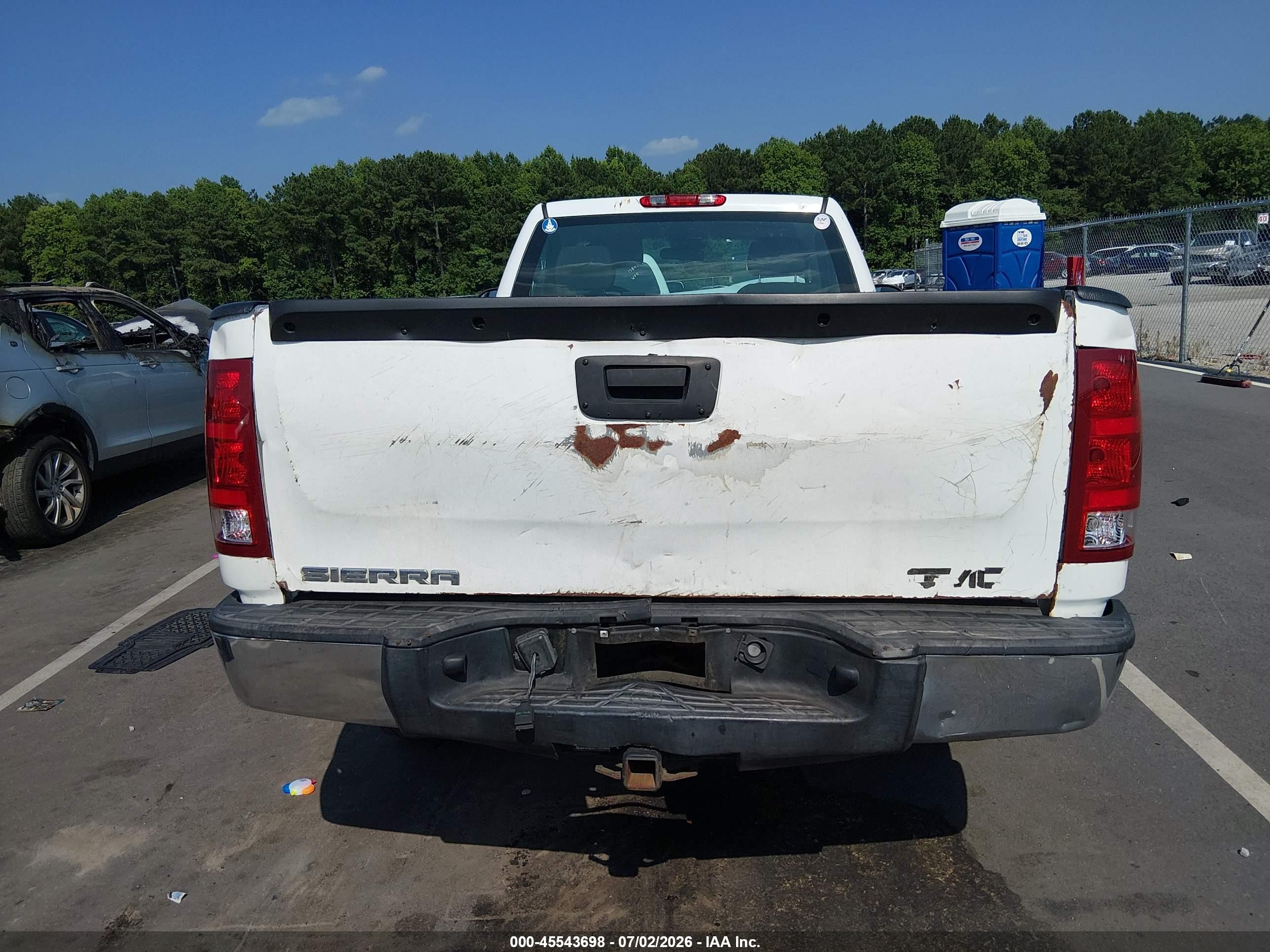 2009 Gmc Sierra 1500 Work Truck White vin: 1GTEC14C19Z900339