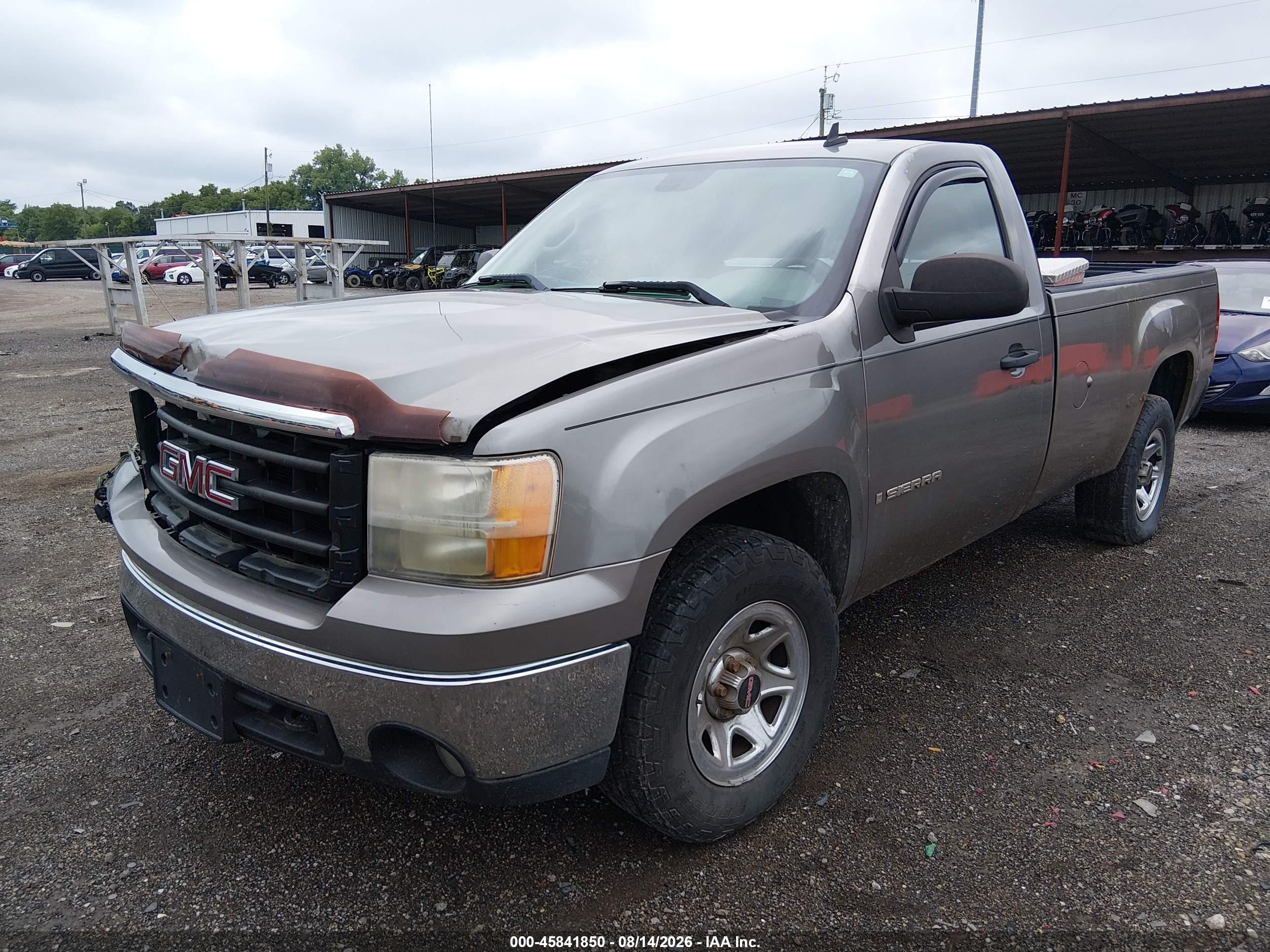 2008 Gmc Sierra 1500 Work Truck Gray vin: 1GTEC14C38E145877
