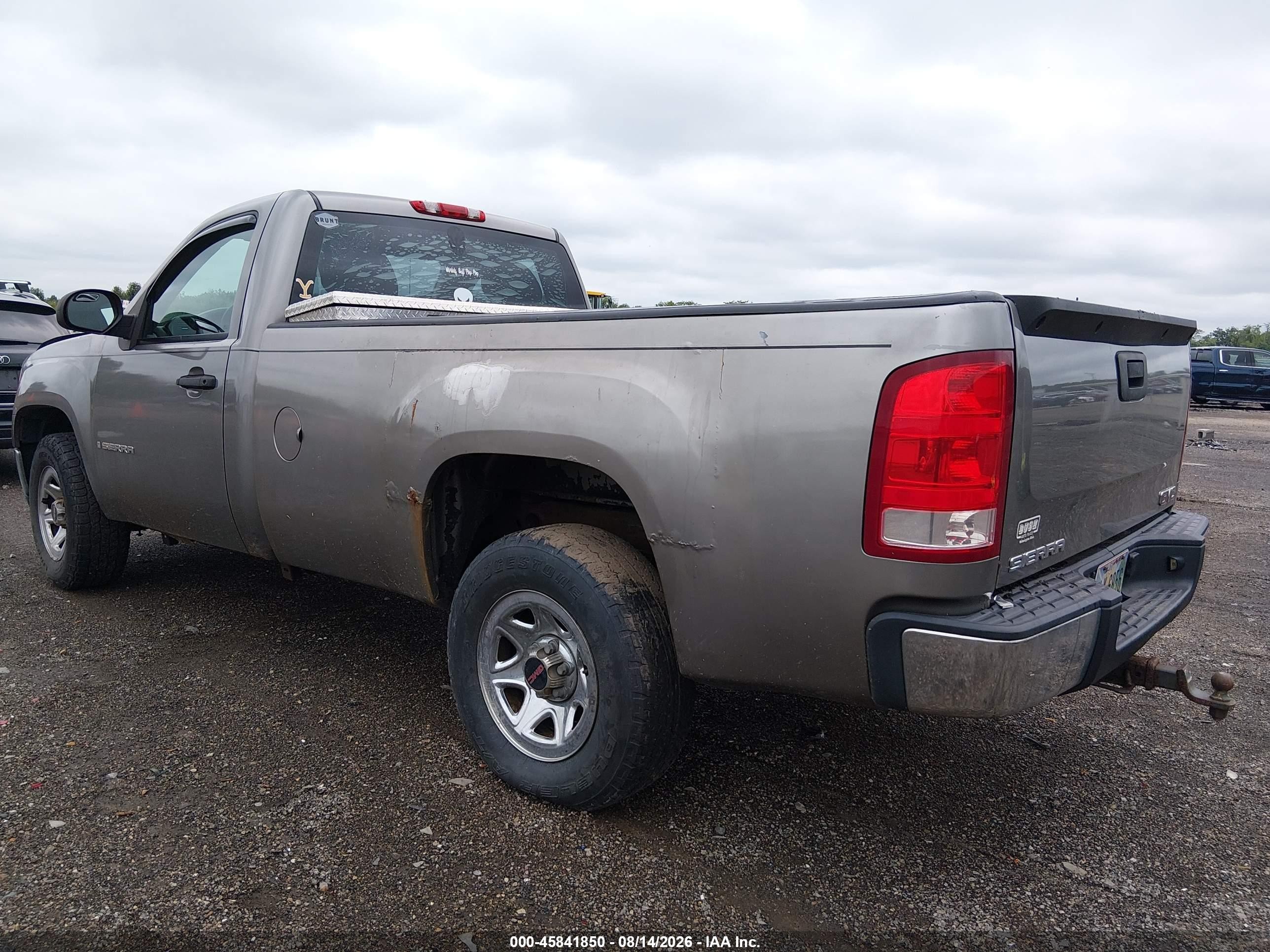 2008 Gmc Sierra 1500 Work Truck Gray vin: 1GTEC14C38E145877