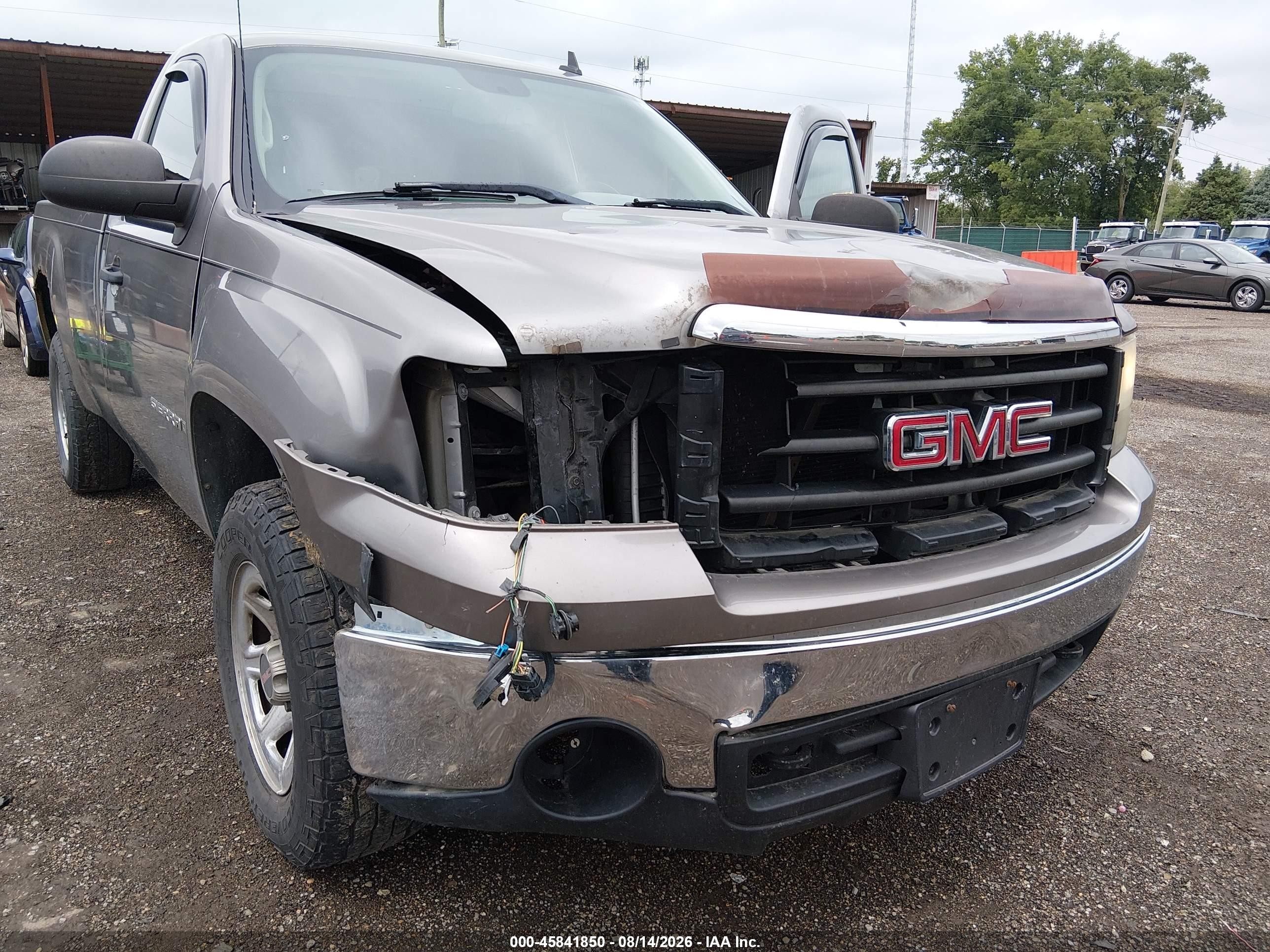 2008 Gmc Sierra 1500 Work Truck Gray vin: 1GTEC14C38E145877
