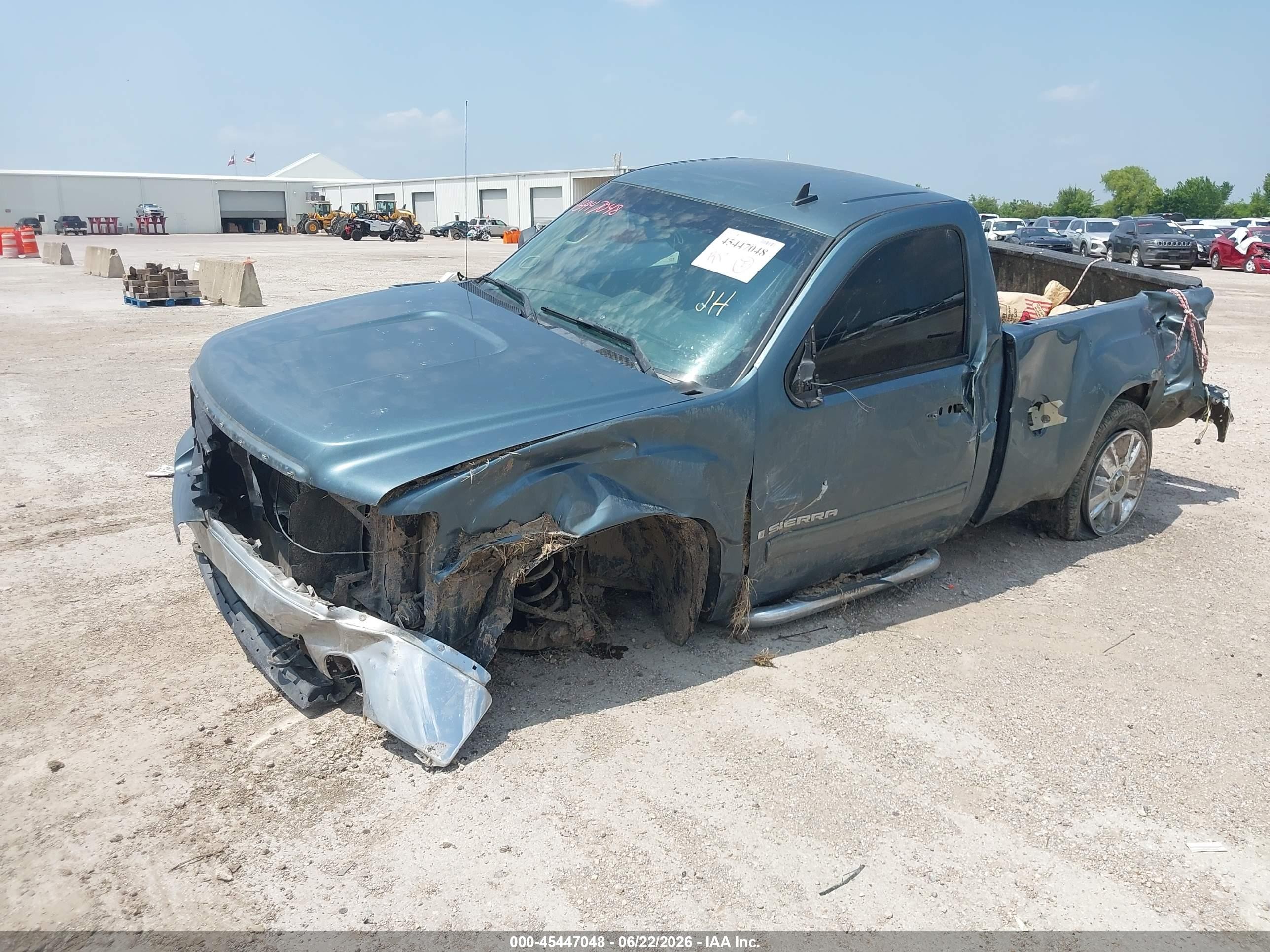 2008 Gmc Sierra 1500 Sle1 Blue vin: 1GTEC14C48Z153012