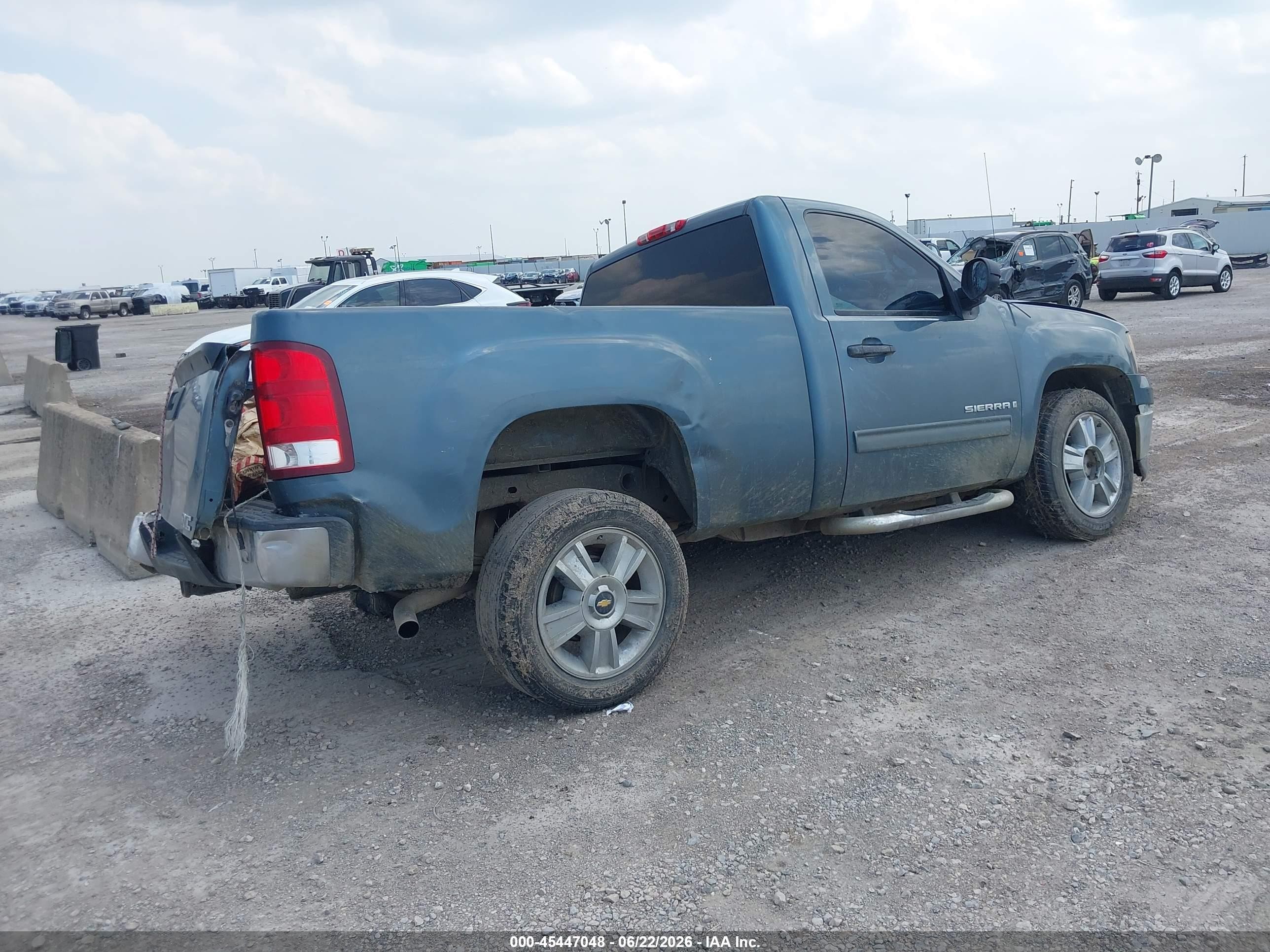 2008 Gmc Sierra 1500 Sle1 Blue vin: 1GTEC14C48Z153012