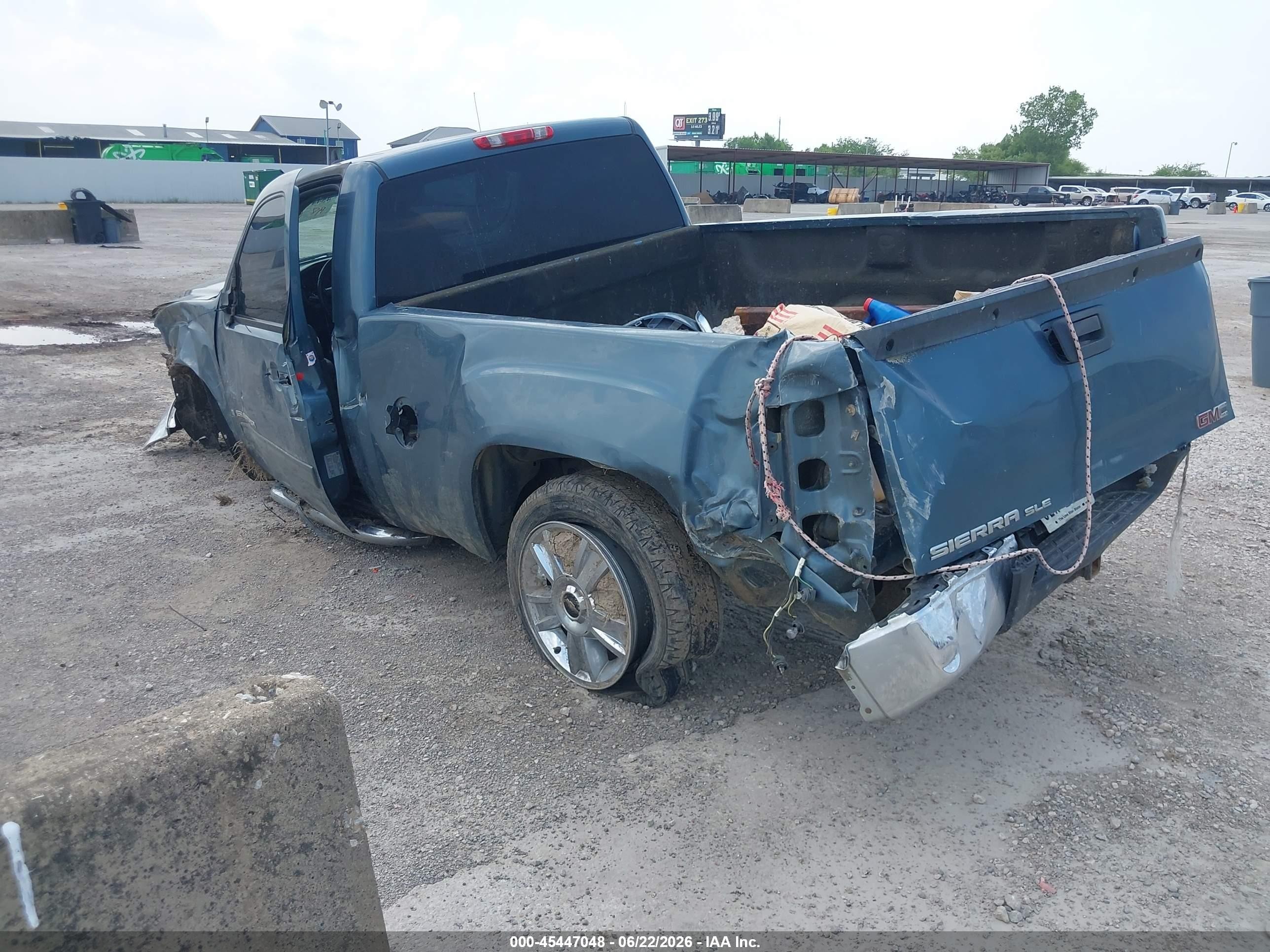2008 Gmc Sierra 1500 Sle1 Blue vin: 1GTEC14C48Z153012
