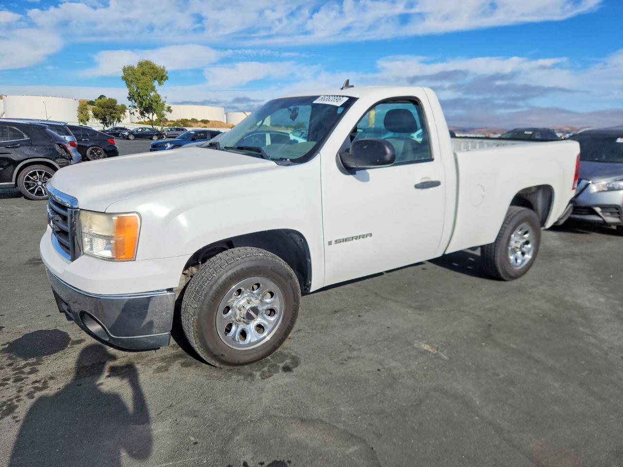 2008 Gmc Sierra C1500 White vin: 1GTEC14C58Z305444